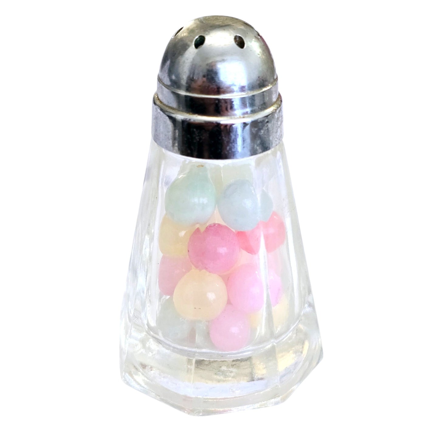 Soft Pastel Beads LIVE-CRAFTED SHAKER + 3 PINS Join me LIVE to give Input, or Give me Creative Freedom! Clear, Love, Easter, Valentines