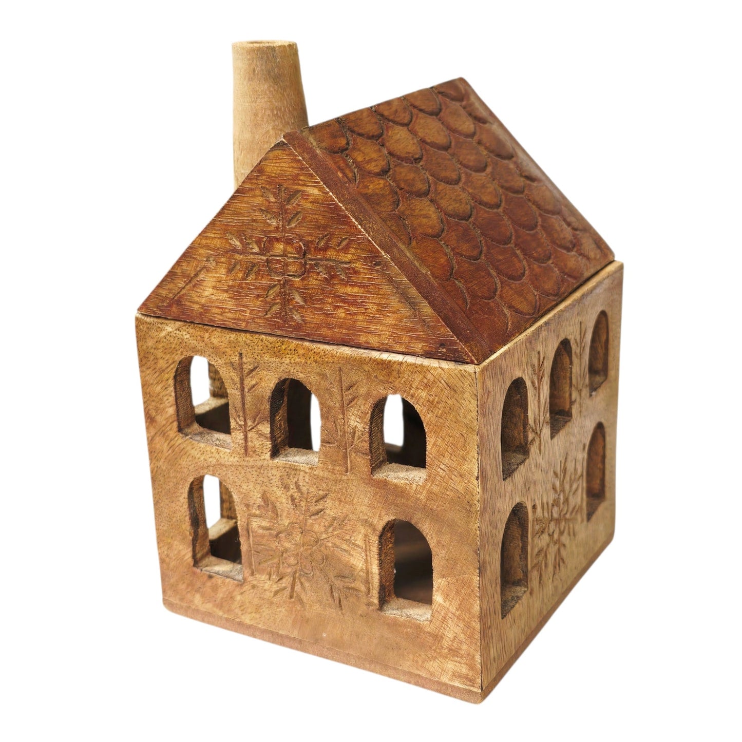 Anthropologie Wooden Humble Home Small Season Decor Candle Holder RARE No candle