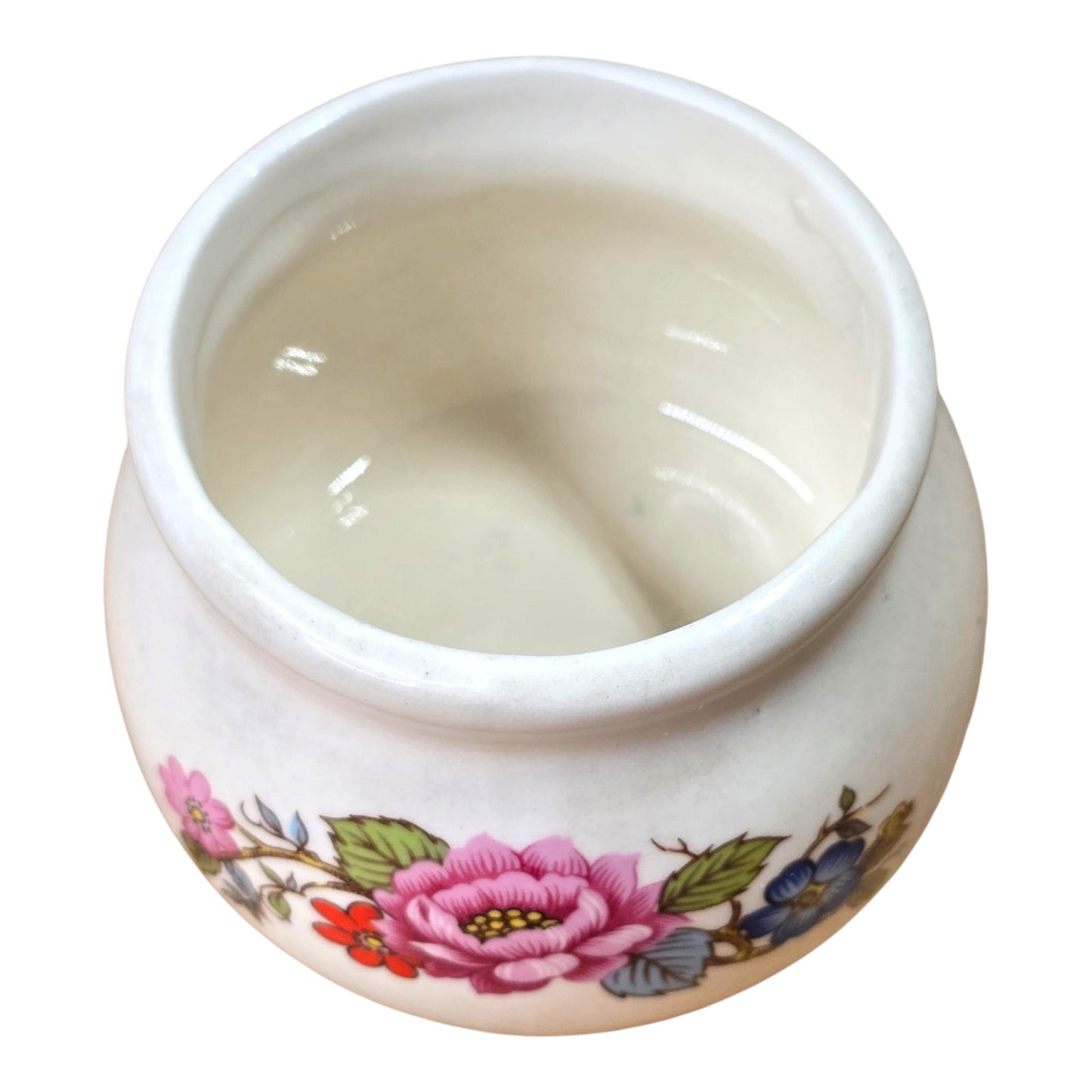 Vintage Sirius Enterprises 1985 Collector Pottery Small Bowl With Flowers