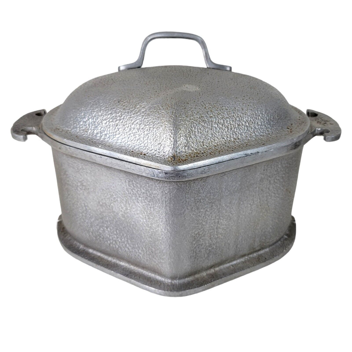 Vintage Guardian Service Hammered Aluminum Heart Triangle Roaster Pot Lid 3 Qt