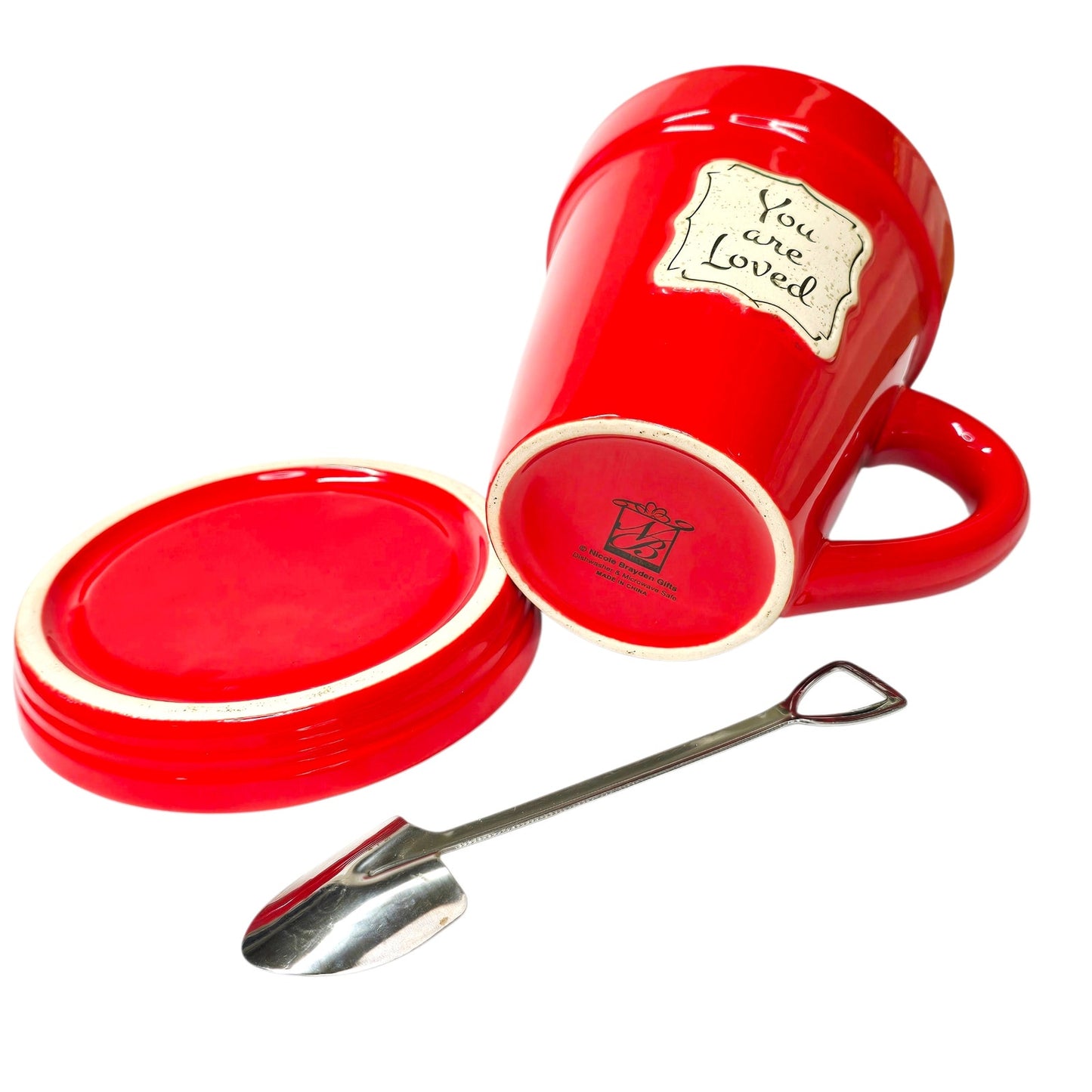 Nicole Brayden "You Are Loved" Flower Pot Mug Set Valentines Gift for Gardeners