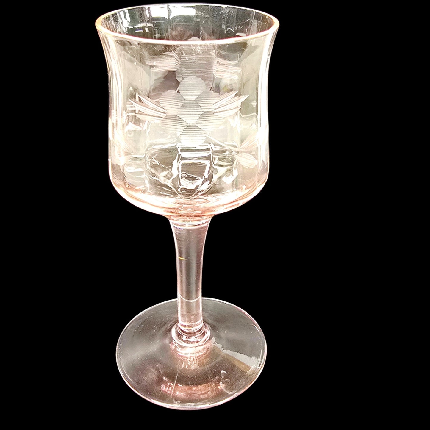 Trio of Petite Vtg Cordial Glasses Mismatched Minitature Liqueur Glass Set Read