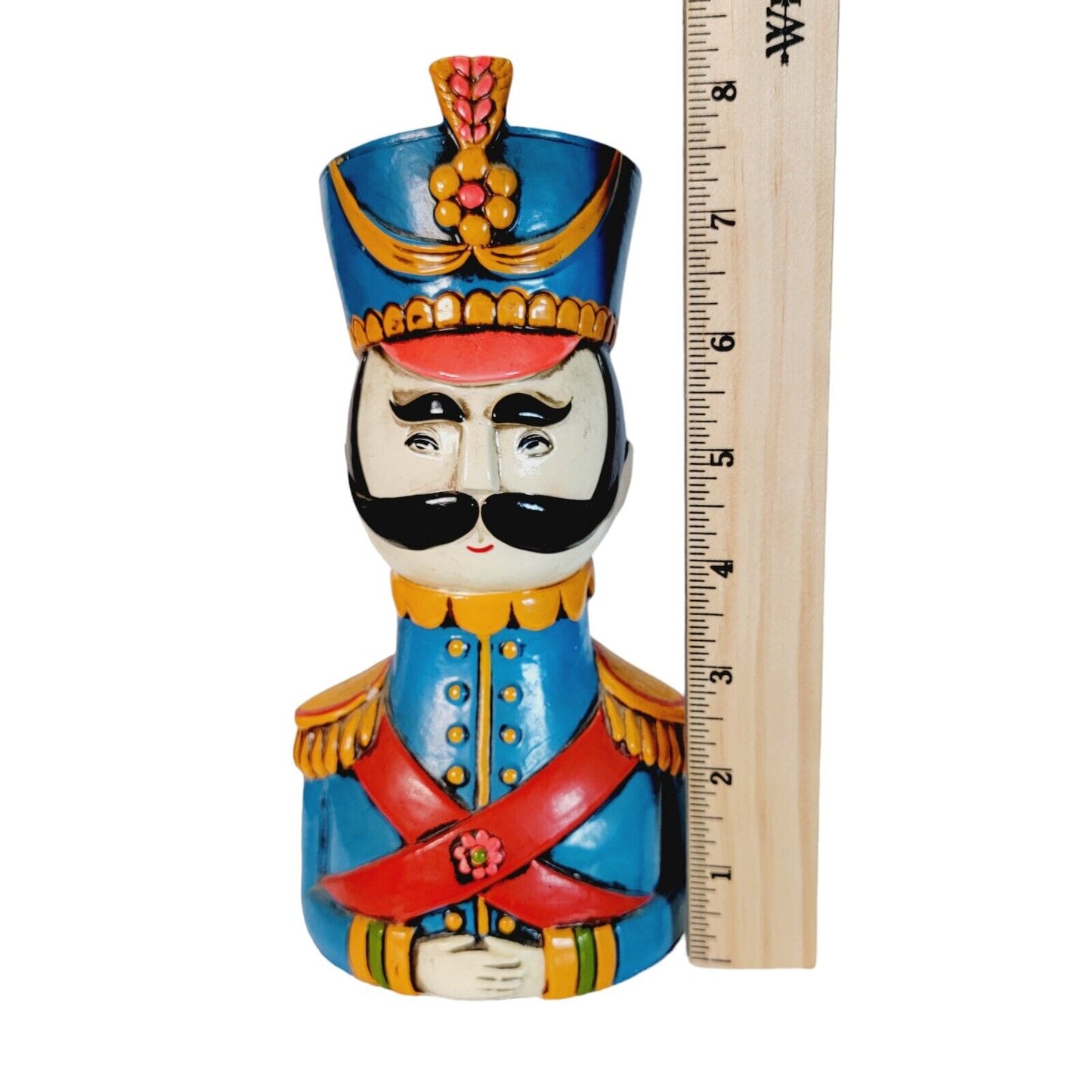 Vintage Nutcracker Bust Coin Bank Sergeant Pepper, General UCTCI Japan 8.25"