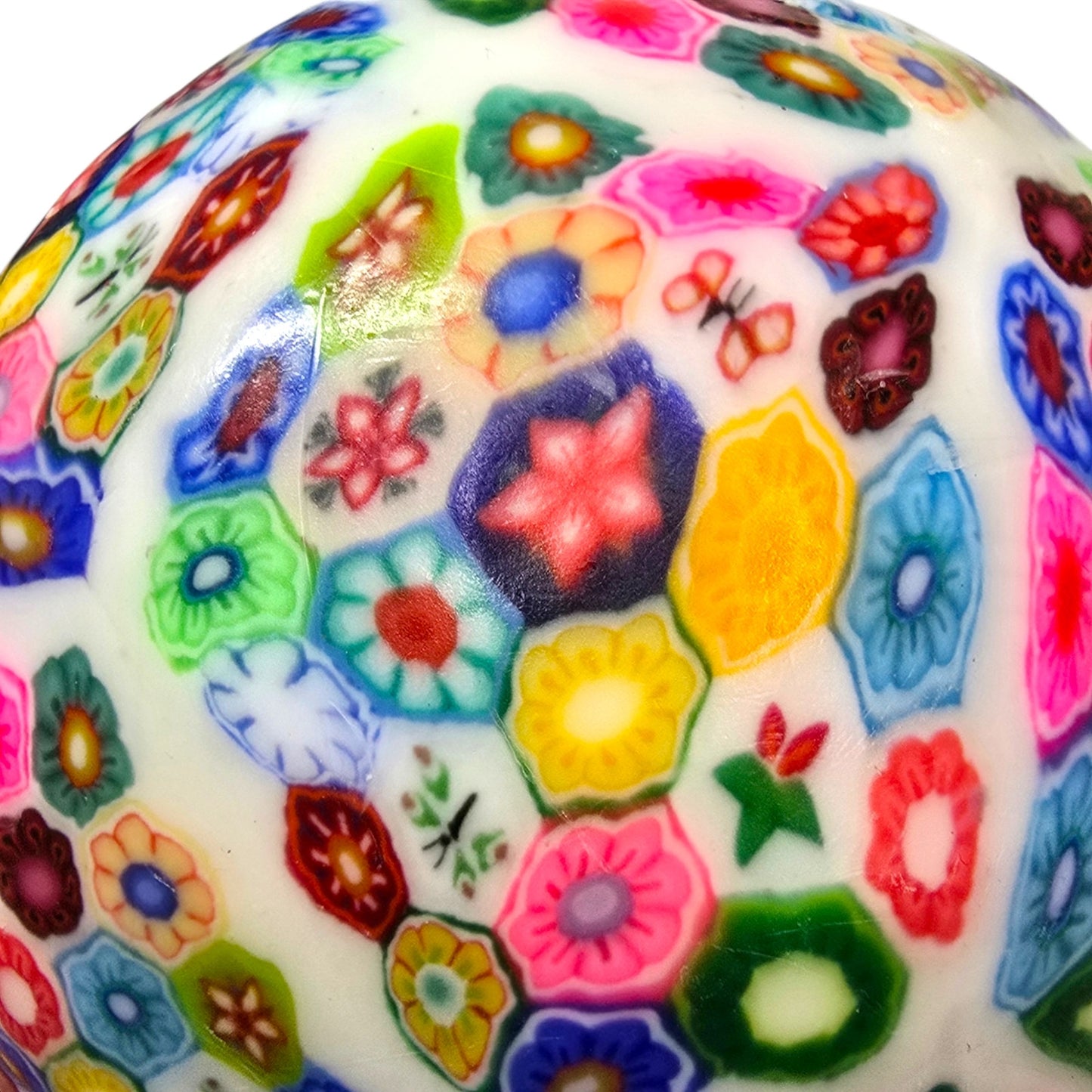 Millefiori Wax Candle Colorful Mosaic Pattern Floral Italian Style Scented Glows