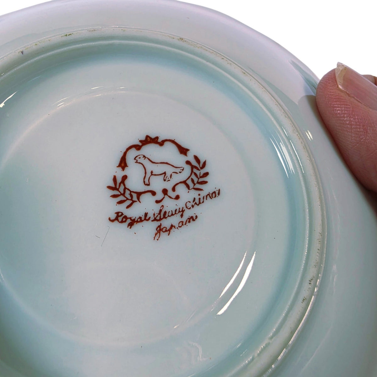 Vintage Royal Sealy Japan Floral Porcelain Teacups & Saucers, Set of 2