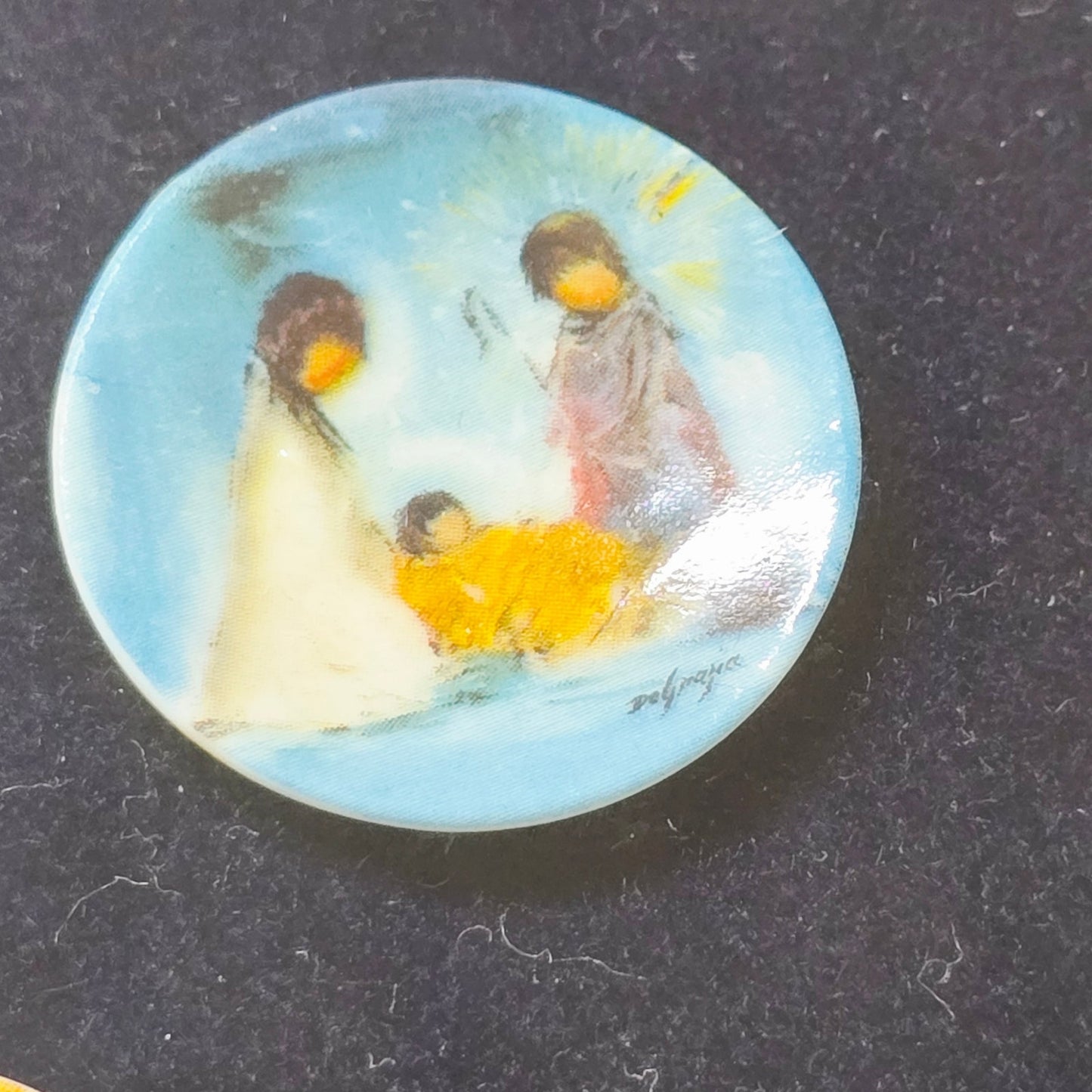 Framed DeGrazia Miniature Plates - Set of 8 Signed & Numbered Porcelain