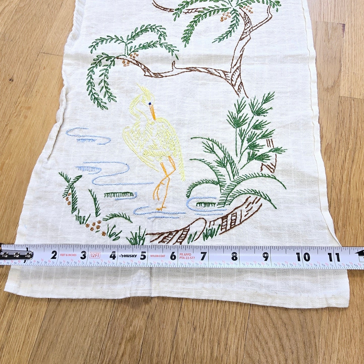 11" x 37" Yellow Bird Table Runner