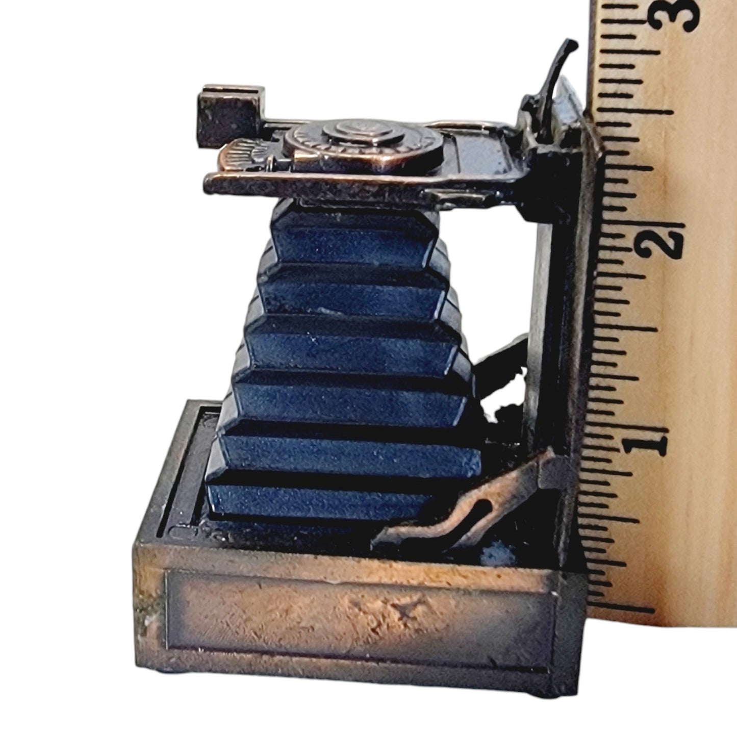 Vintage Die-Cast Antique Finished Miniature Camera Pencil Sharpener