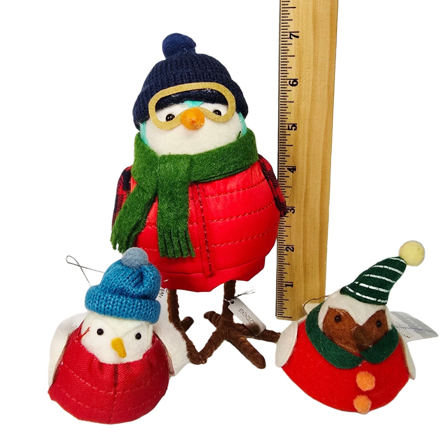Set of 3 Target Winter Birds: 2020 Rocky & 2 Small Wondershop 2023 Ornaments