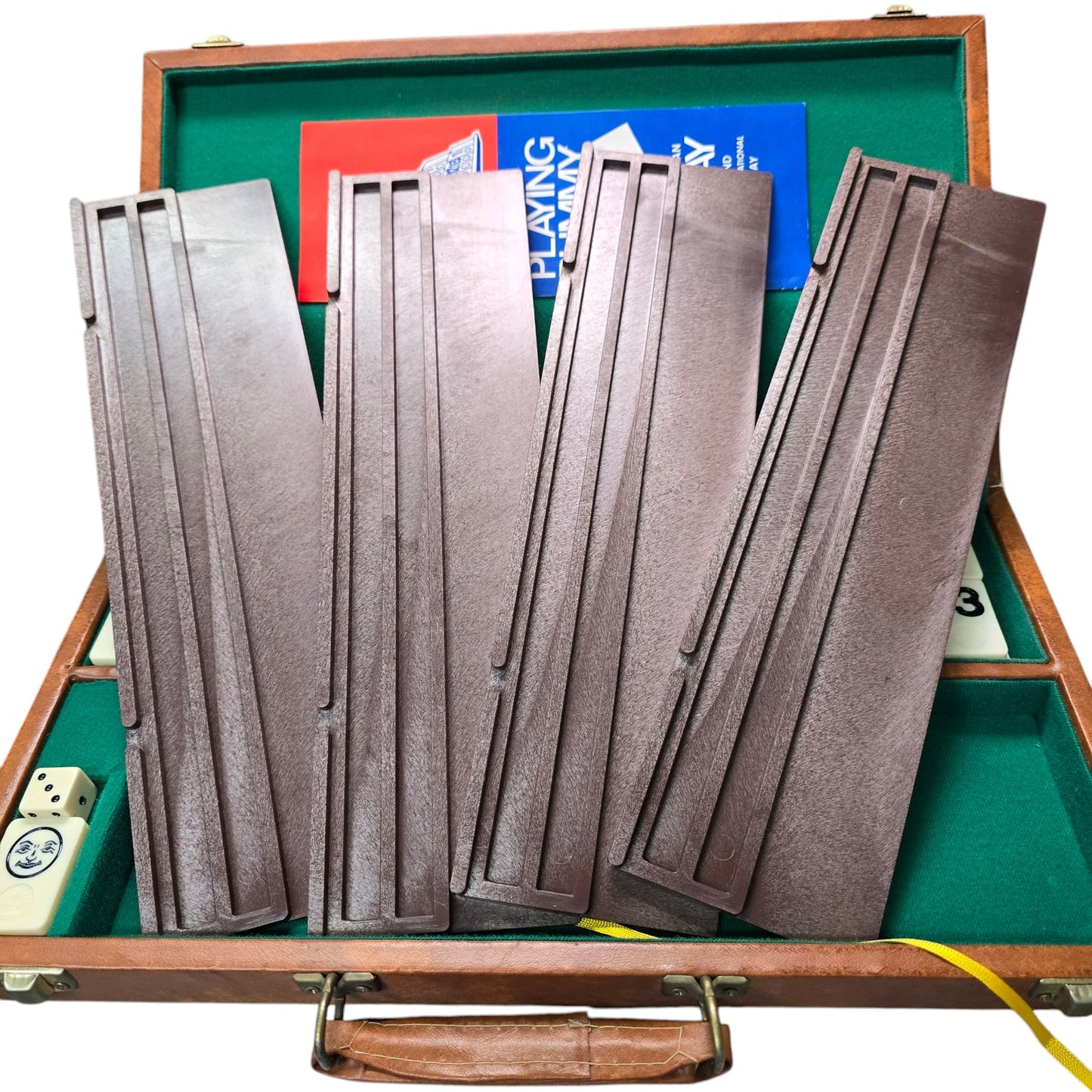 Vintage Rummikub Set in a Faux Leather Case