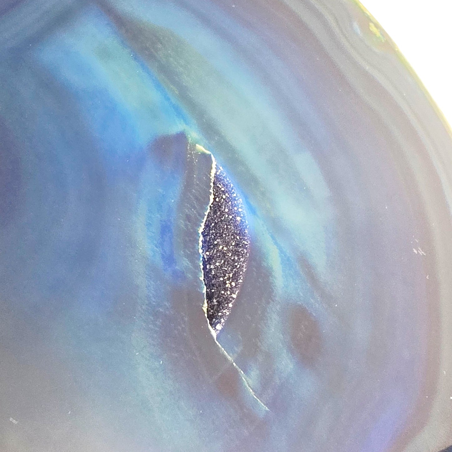 Blue Agate Geode Crystal Druzy Slab Slice