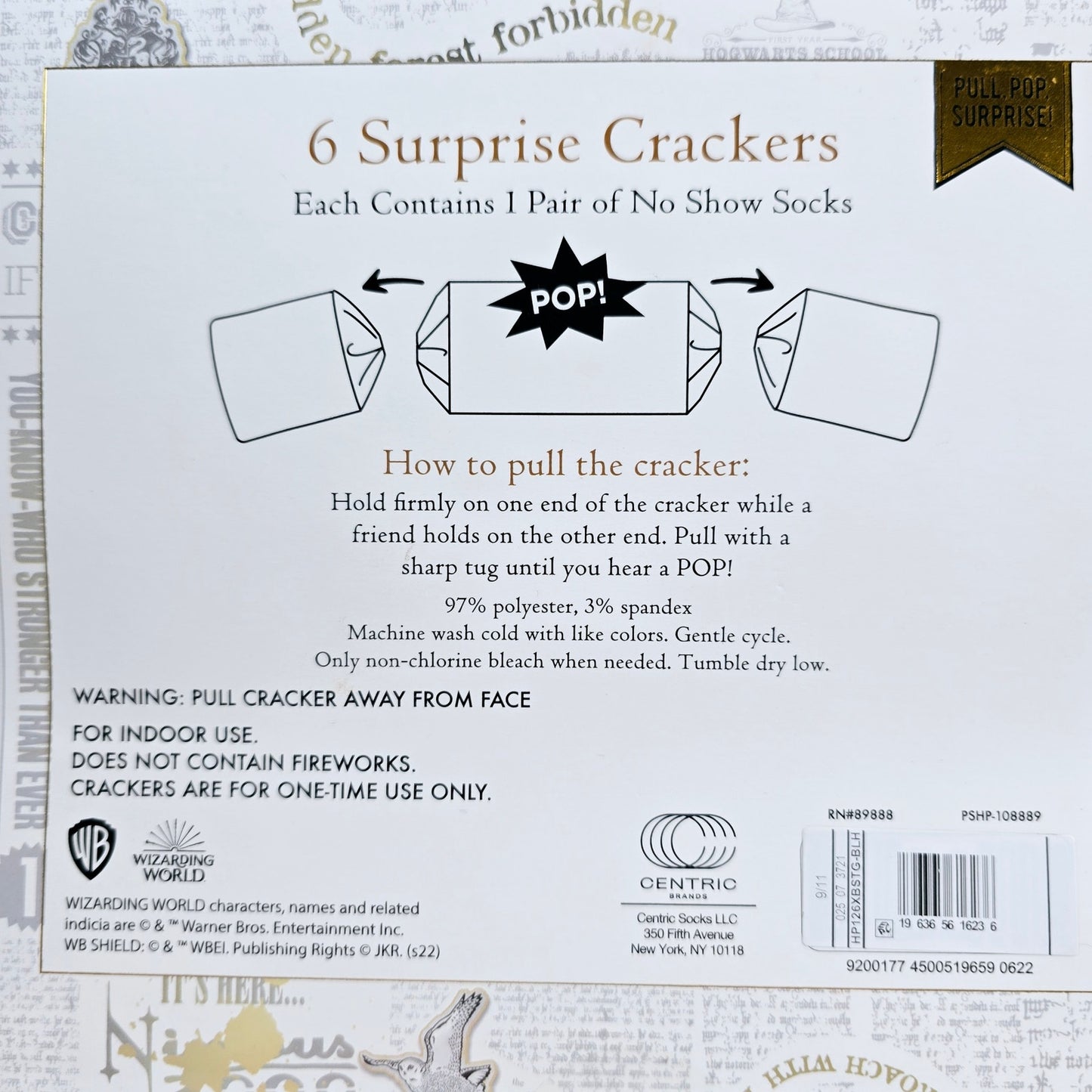 Copied - New in Box Warner Bros. Harry Potter Surprise Crackers 6pk Socks