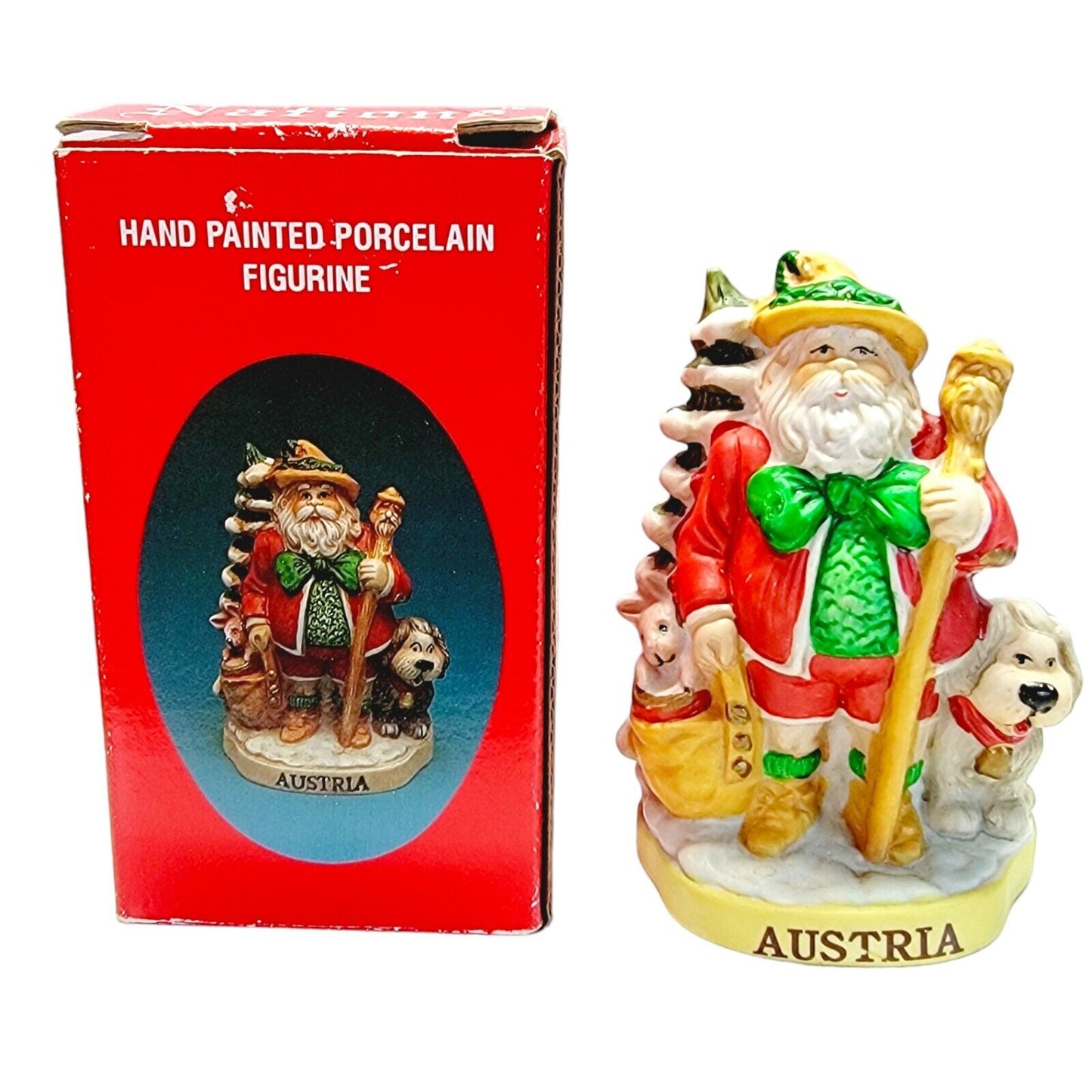 Vintage 1991 Santa's of the Nations Porcelain Figurine #8915 Austria