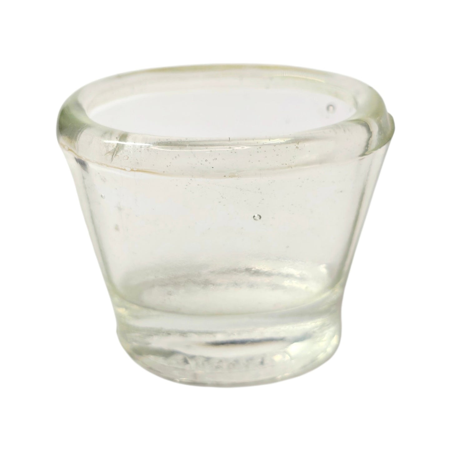 Vintage Flents Thick Glass Eye Wash Cup Miniature Catchall Matchstick Holder