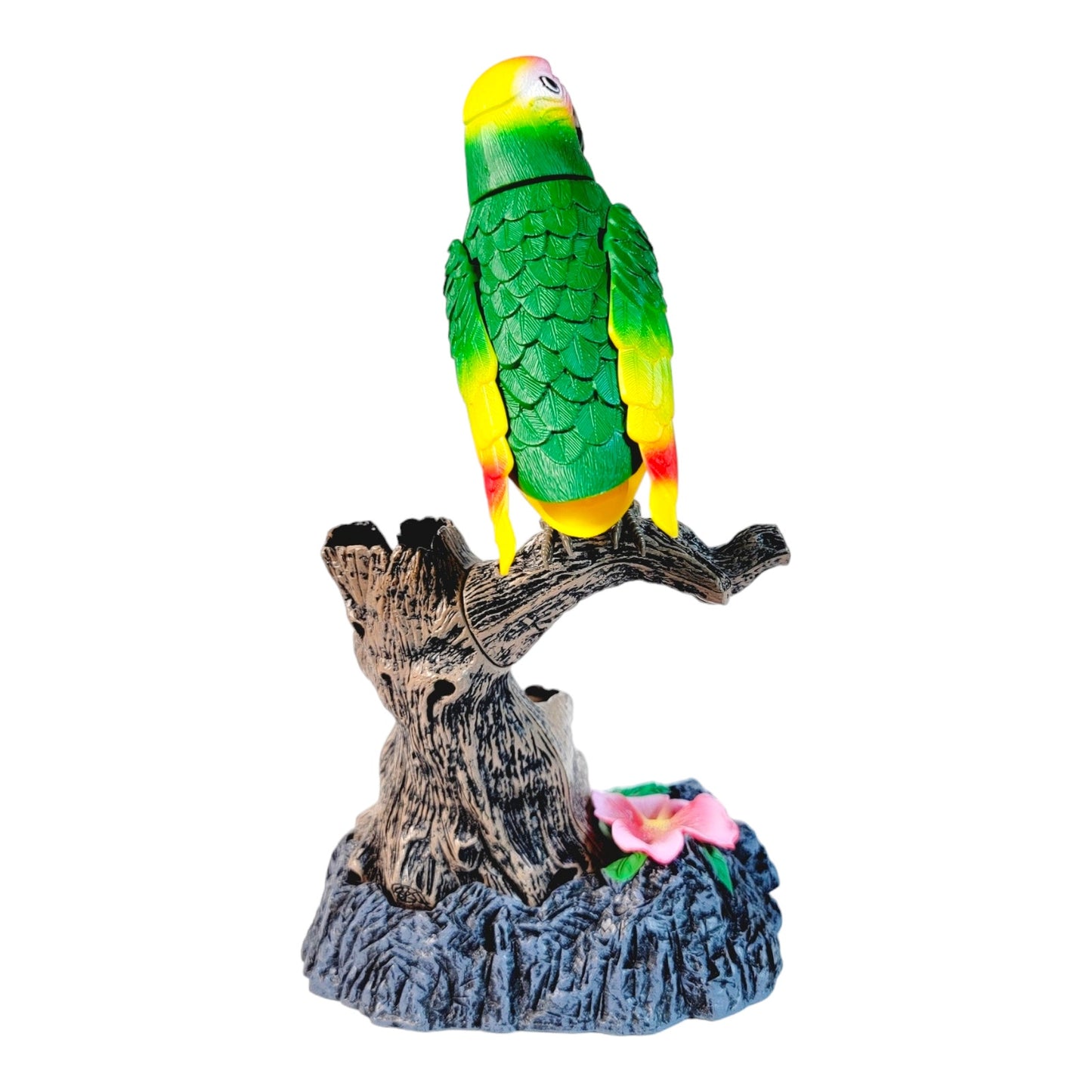 Chatty Patty Electronic Talking Parakeet Bird Pencil Pen Holder NIB, Talks, Whistles Lights Up 9.5"