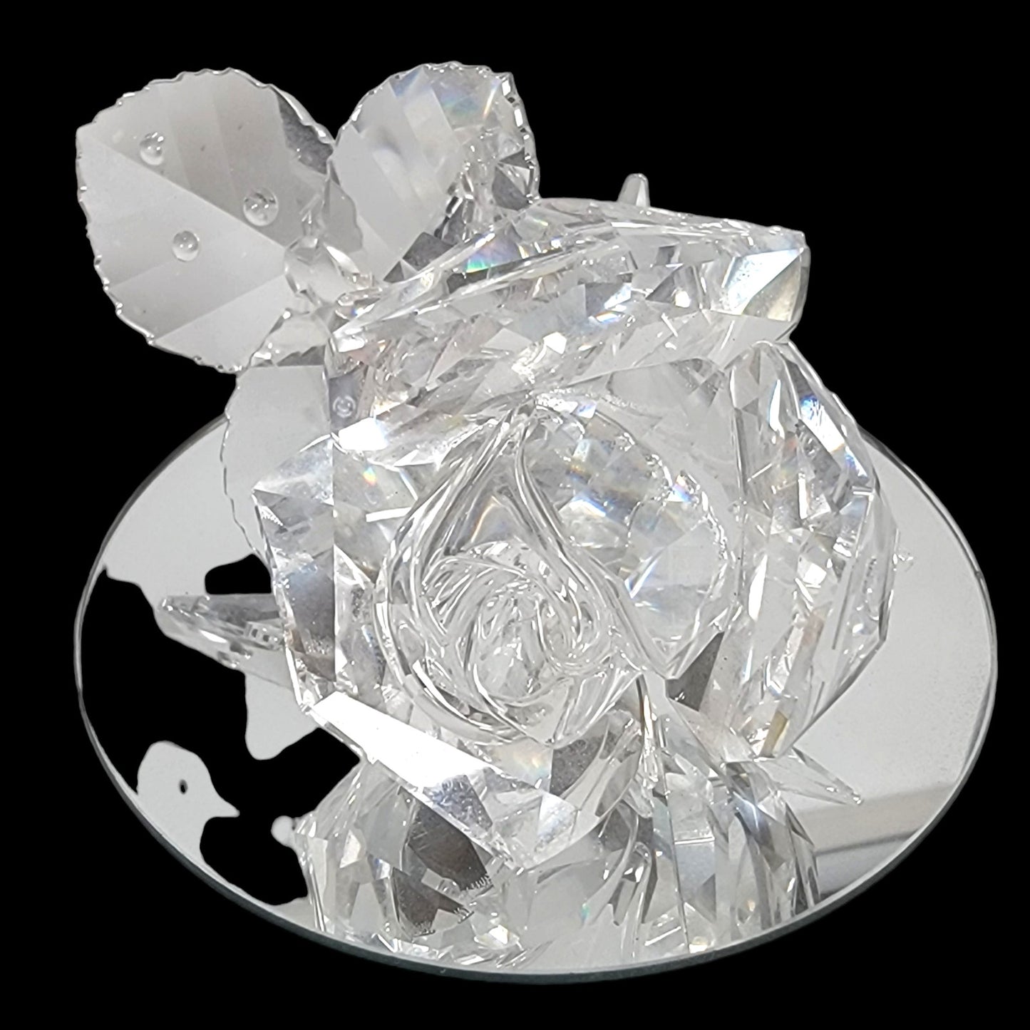 Swarovski Silver Crystal Rose, Made in Austria, Swarovski Crystal "The Rose"