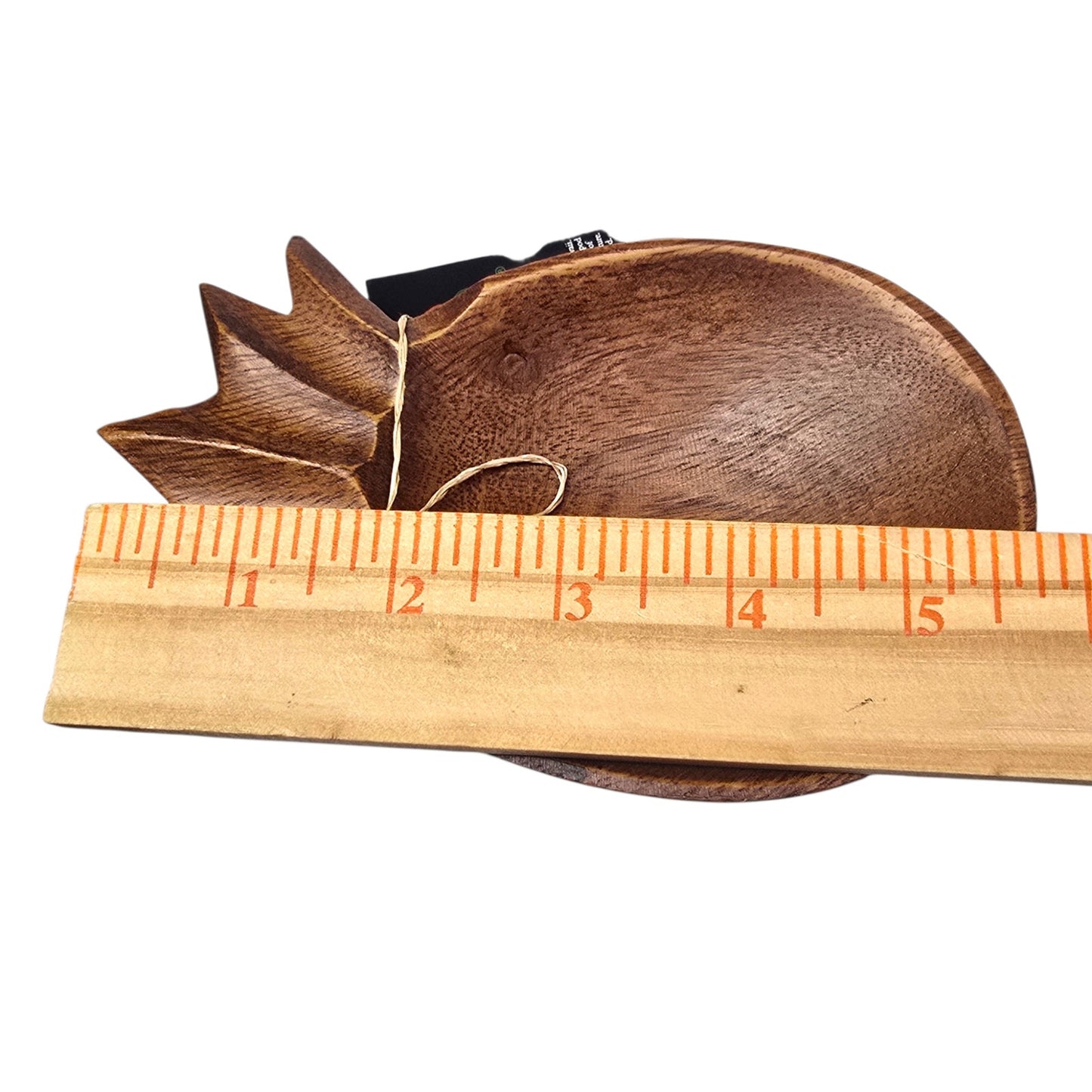 TropEco Hawaii Monkeypod Pineapple Trinket Dish NWT Wood Catch-all Tiki Rustic