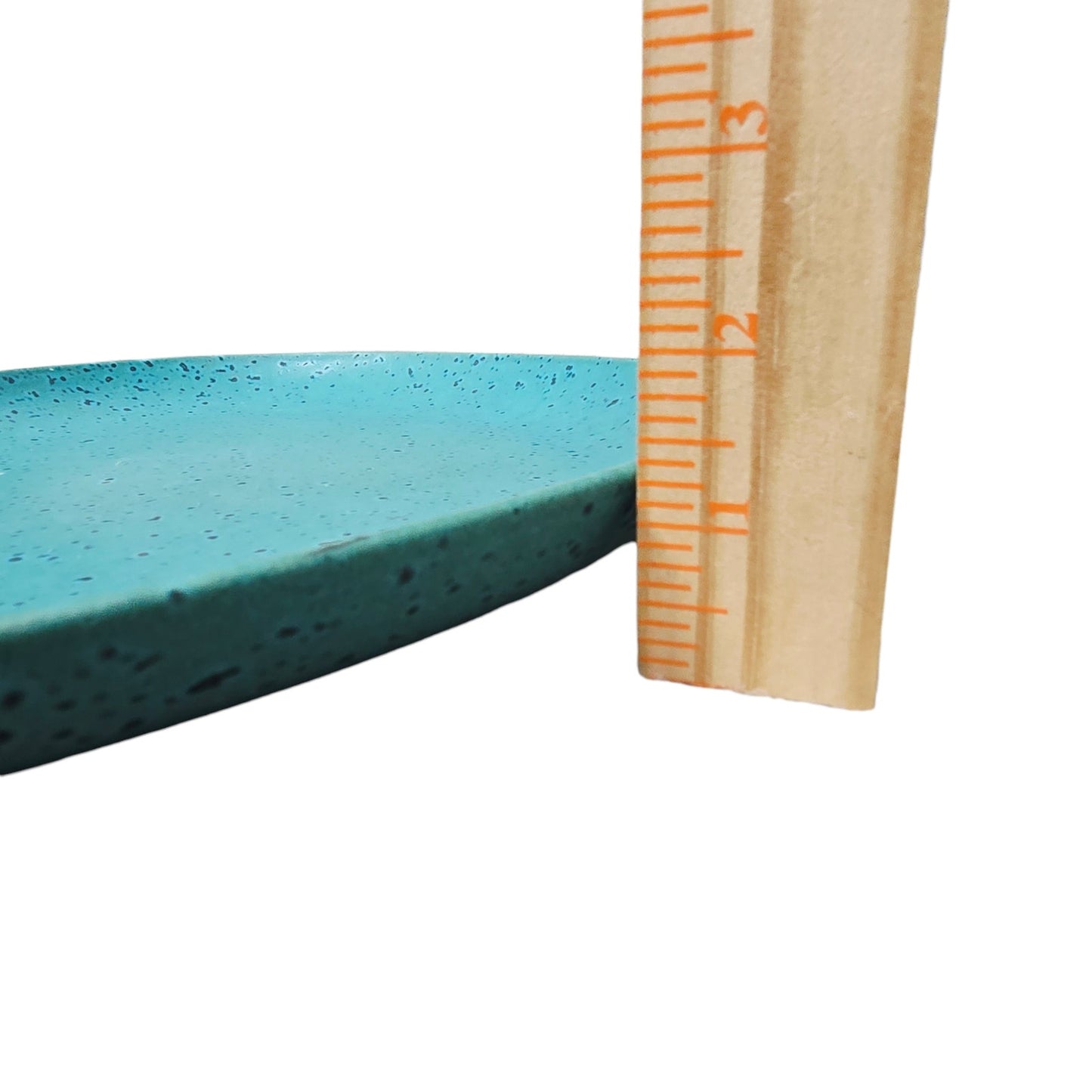 Anthropologie Zoysia Turquoise Speckled Ceramic Oval Platter - 15"