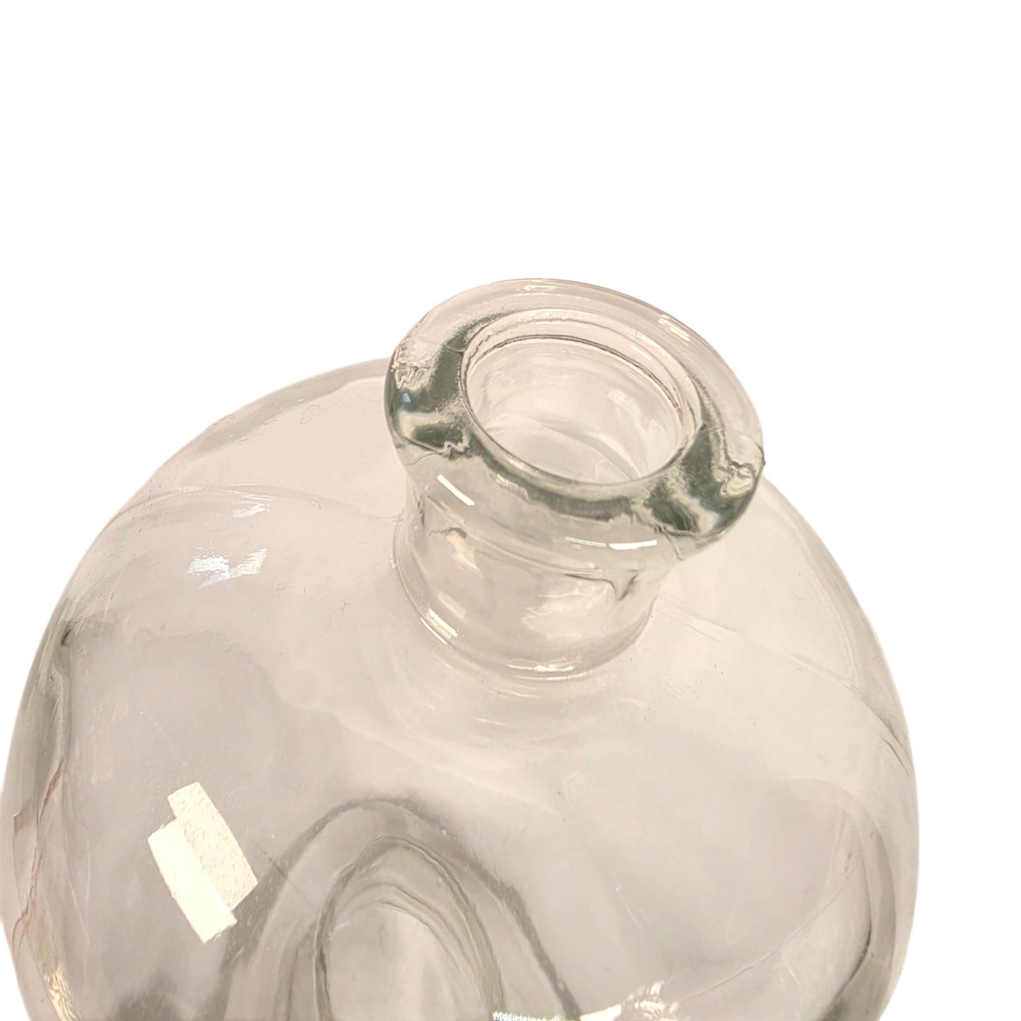 Antique Apothecary Show Bottle Ribbed Stopper Glass Pharmacy Jar 365 UV Reactive