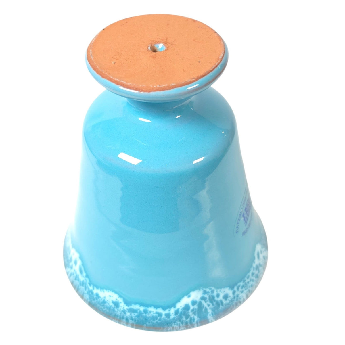 Pythagorean Greedy Cup Blue White Glazed Pottery Goblet Cup of Justice