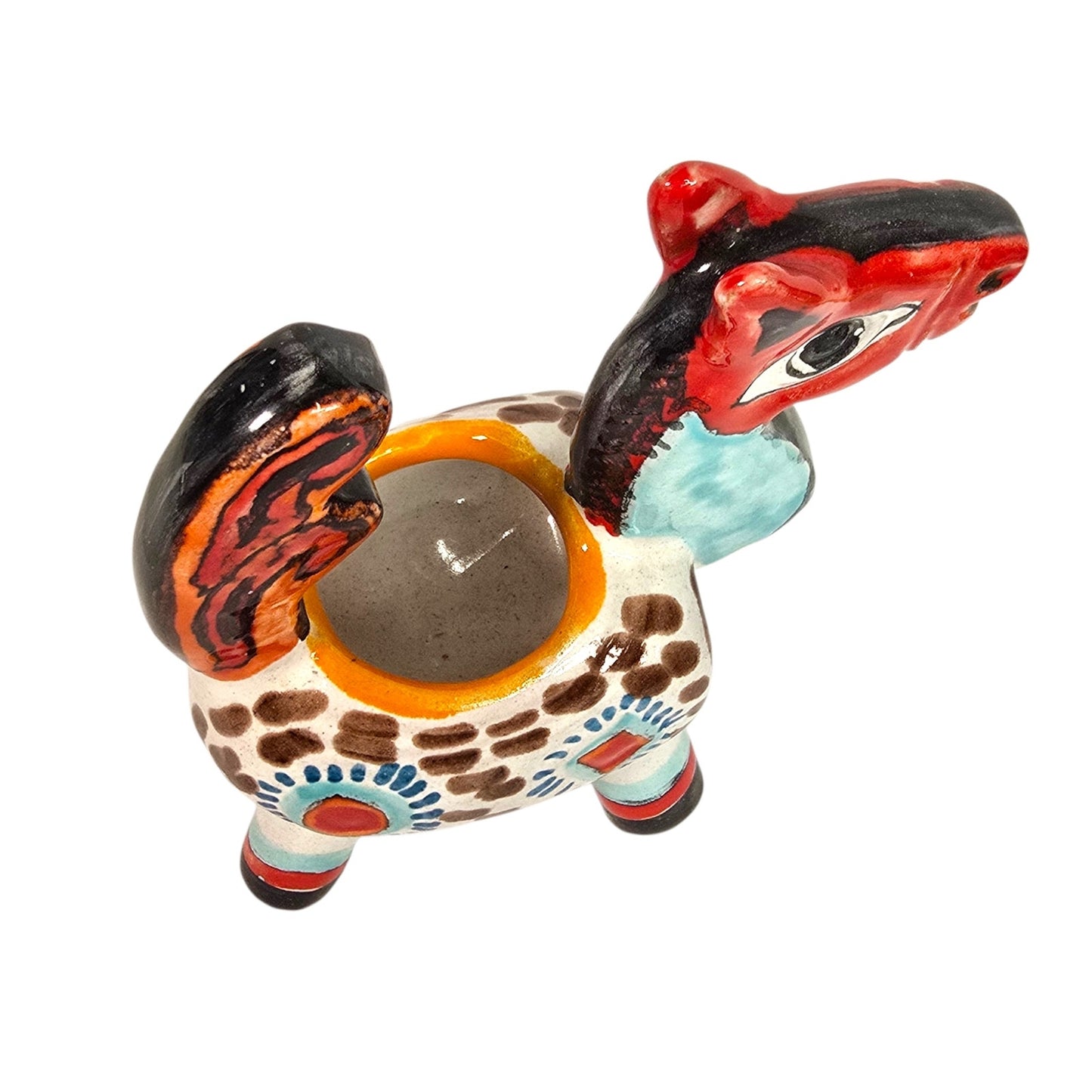 Vintage De Simone Italian Ceramic Horse Figurine Planter Mid Century Pottery