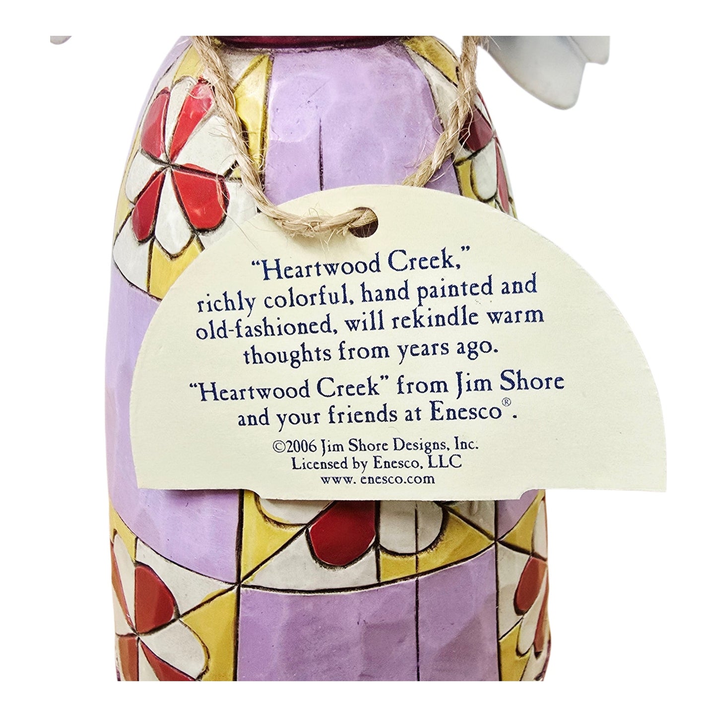 Jim Shore Heartwood Creek Angel Figurine 4010531 Simple Love 7" Enesco 2008