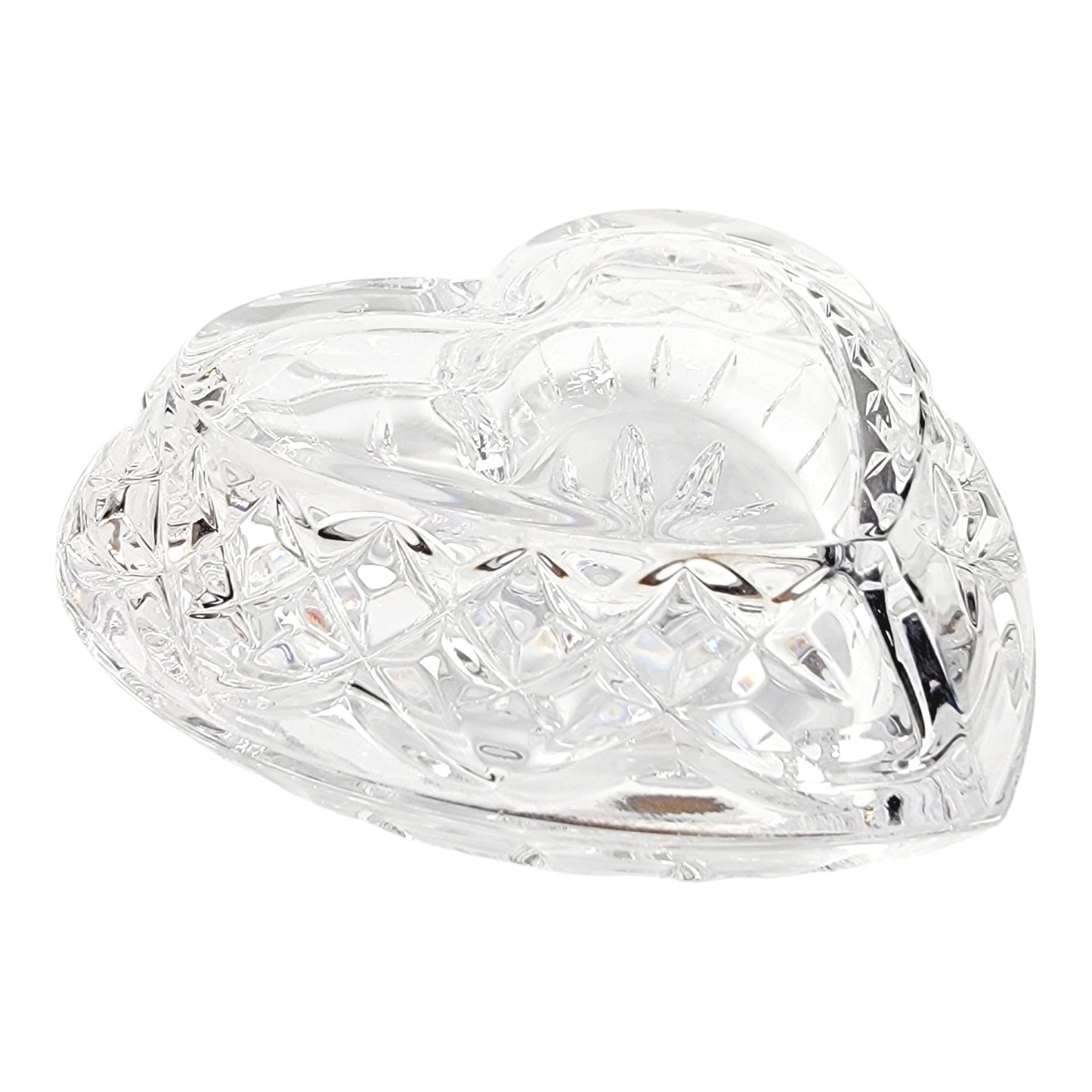 Waterford Lismore Crystal Heart Trinket Box, with Original Box