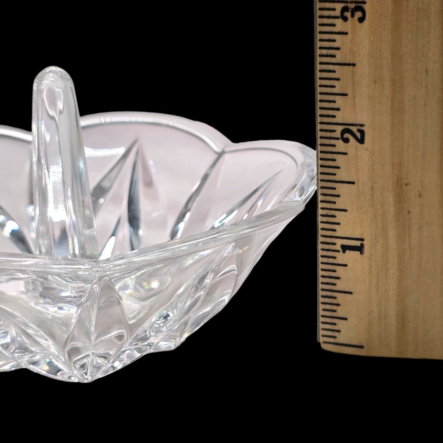 Lenox Lead Crystal Ring Holder, Lenox Ring Dish, Marked