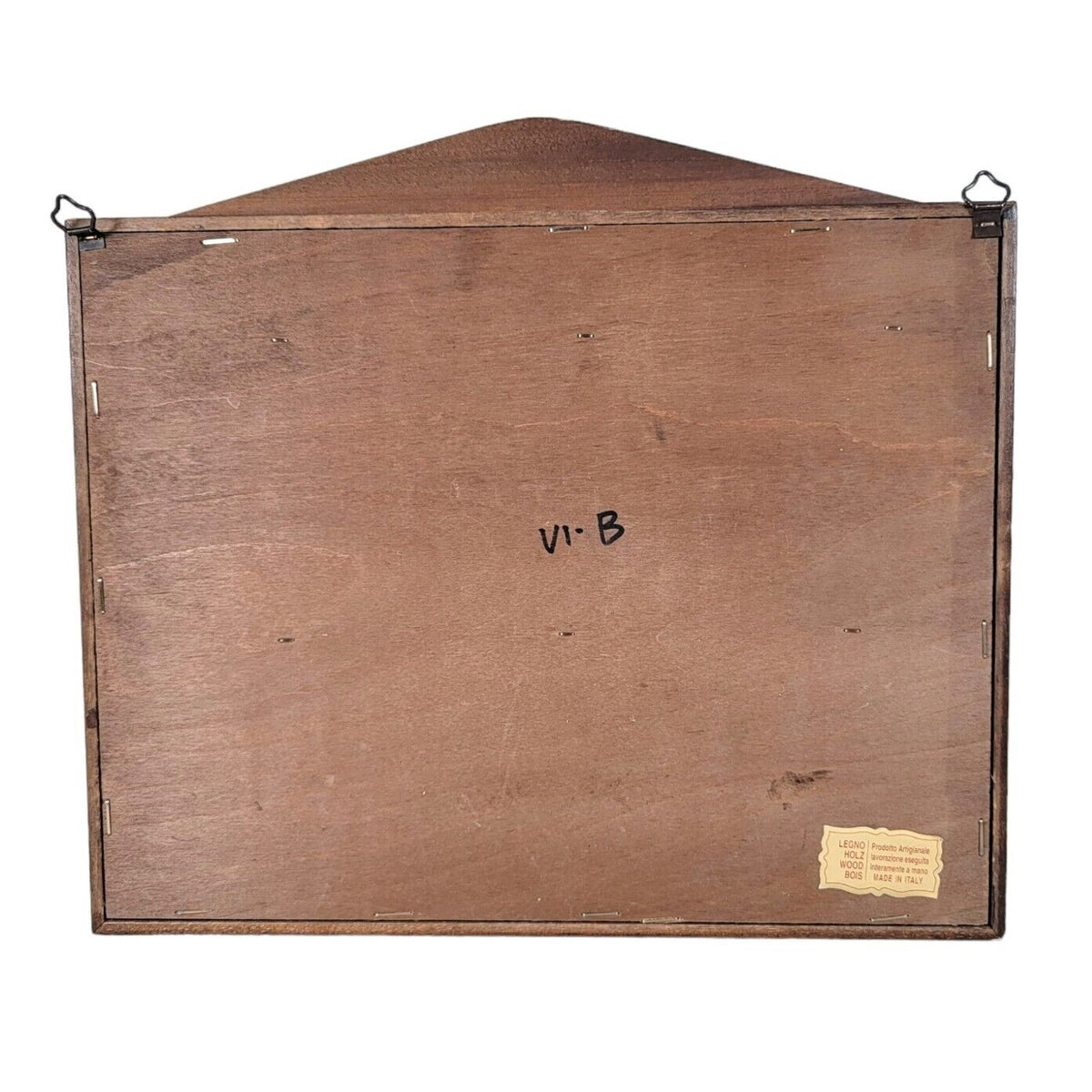 Italian Wood Handcrafted Bimaculated Duck Wall Mount Key Cabinet