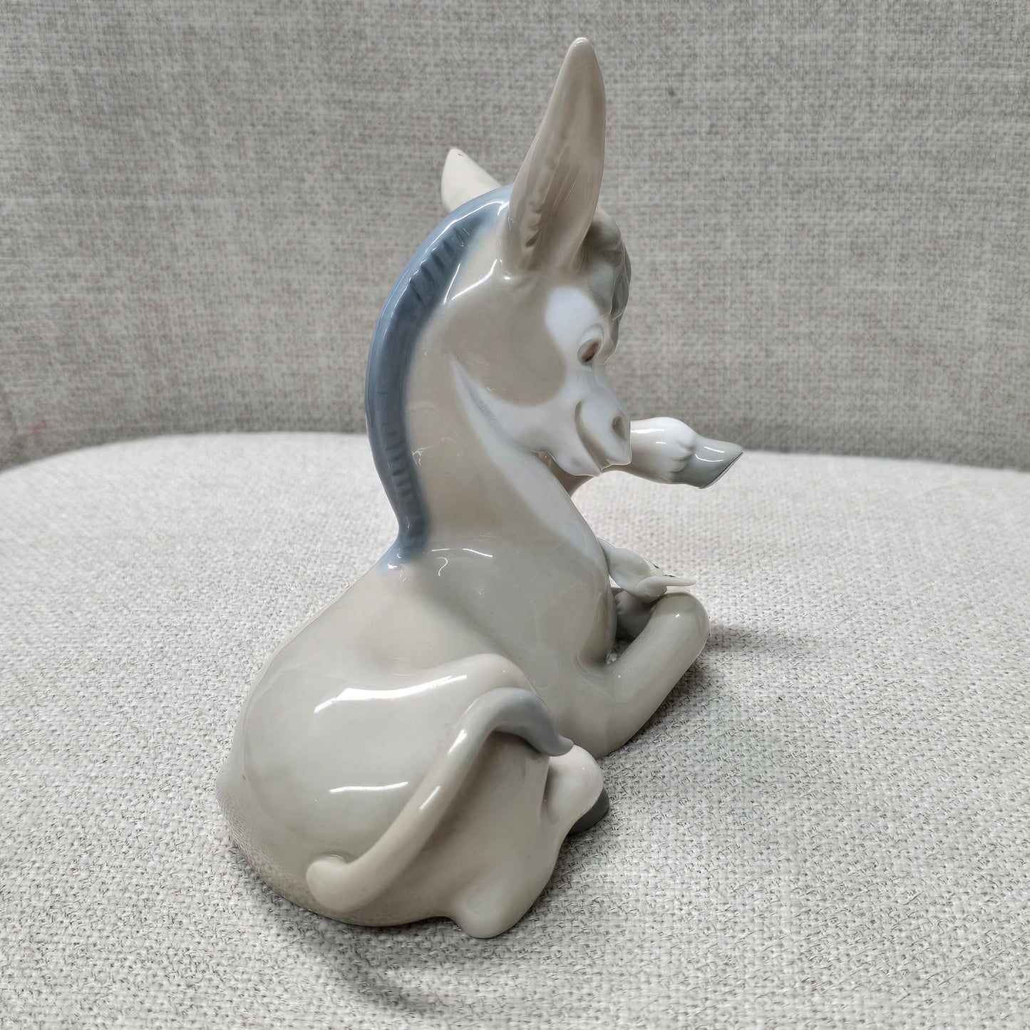 LLADRO Porcelaine DONKEY IN LOVE 4524 Figurine Glazed Daisy Flower SI o NO AS IS