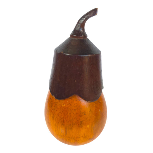 Wooden Acorn Trinket Box with Removable Lid Carved Wood Keepsake Container