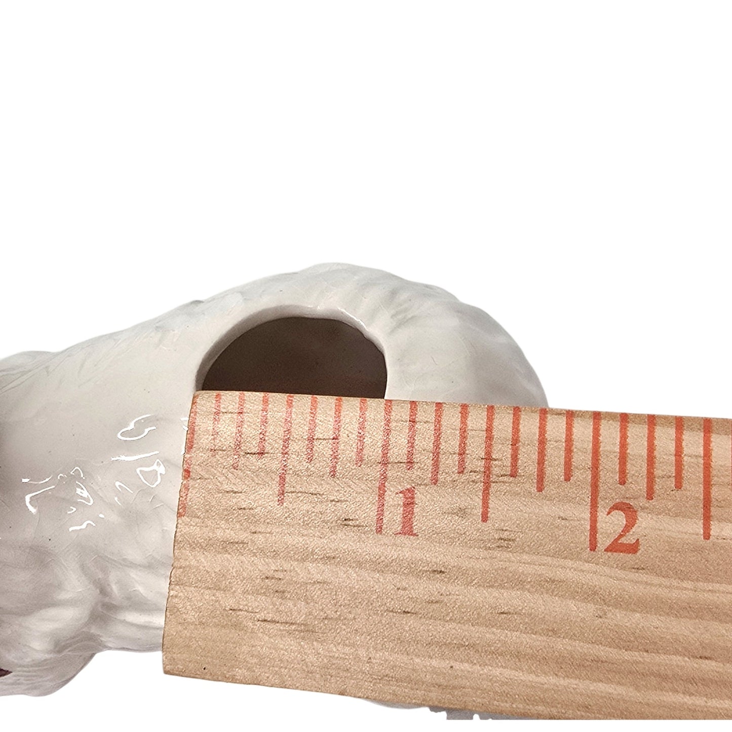 Vintage Artmark White Persian Cat Cosmetic Brush Holder - NIB