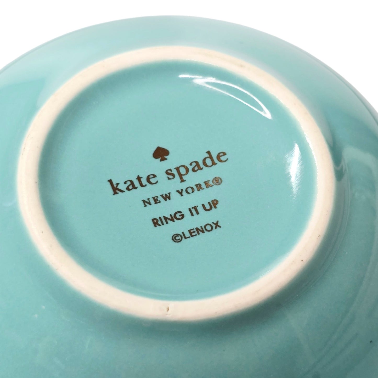 Kate Spade New York x Lenox "Ring It Up" Turquoise Enamel Ring Dish