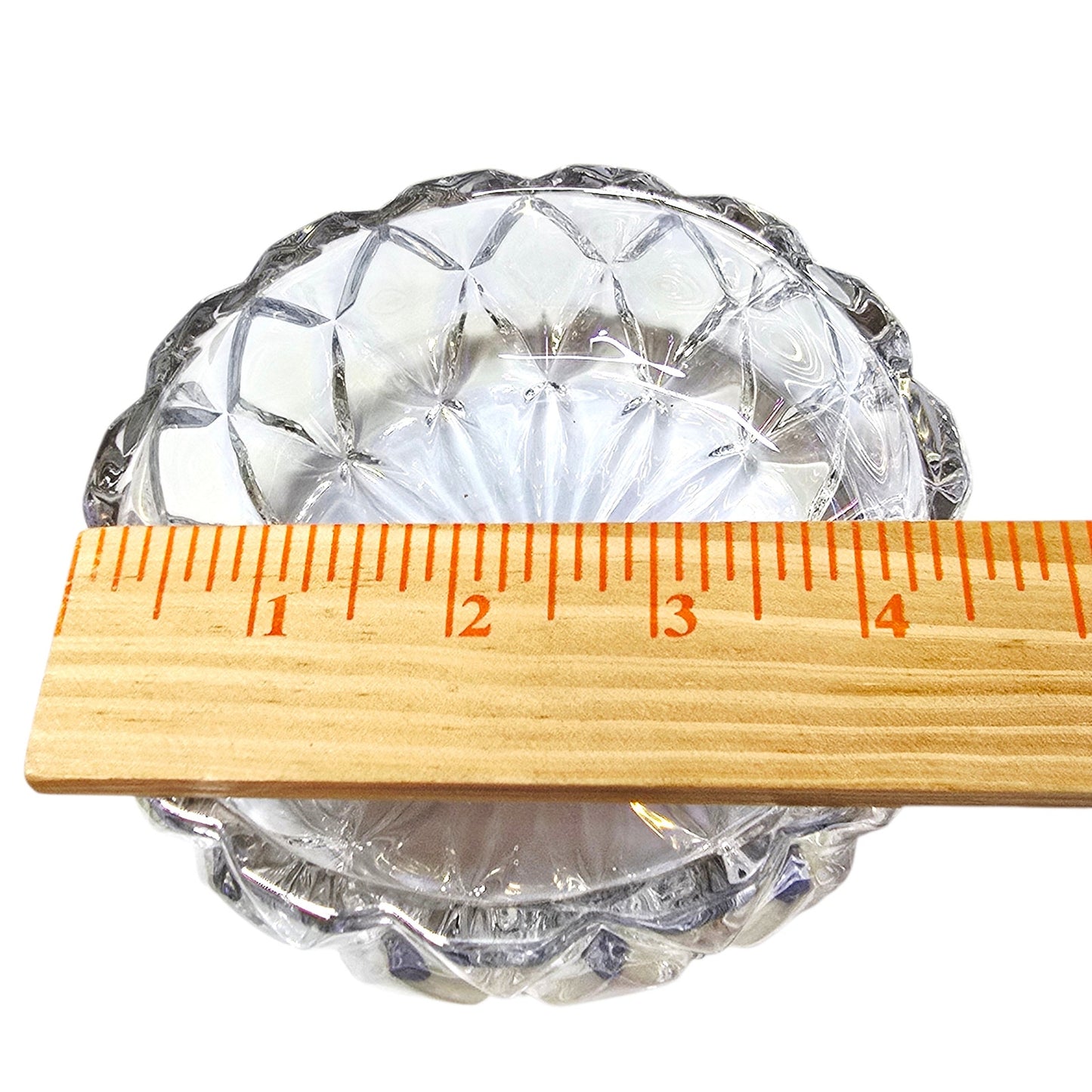 Godinger Hershey's Kisses Iridescent Crystal Candy Dish  5"Opal Diamond Cut Jar