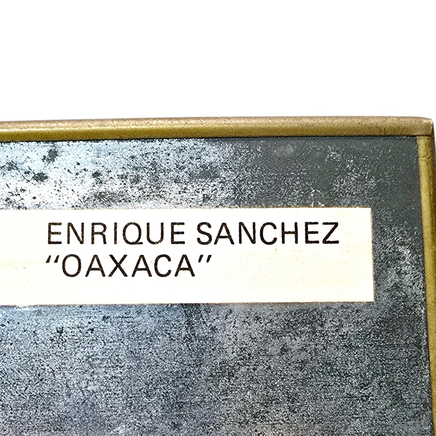 Enrique Sanchez Framed Serigraph Glass on Metal Frame Galeria de Minigraficals