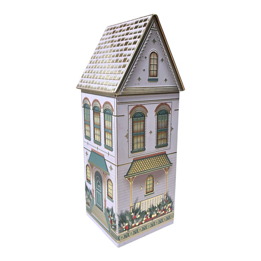 Speculoos House Tin Cookie Jar White House Christmas Gift Box Tin Netherlands