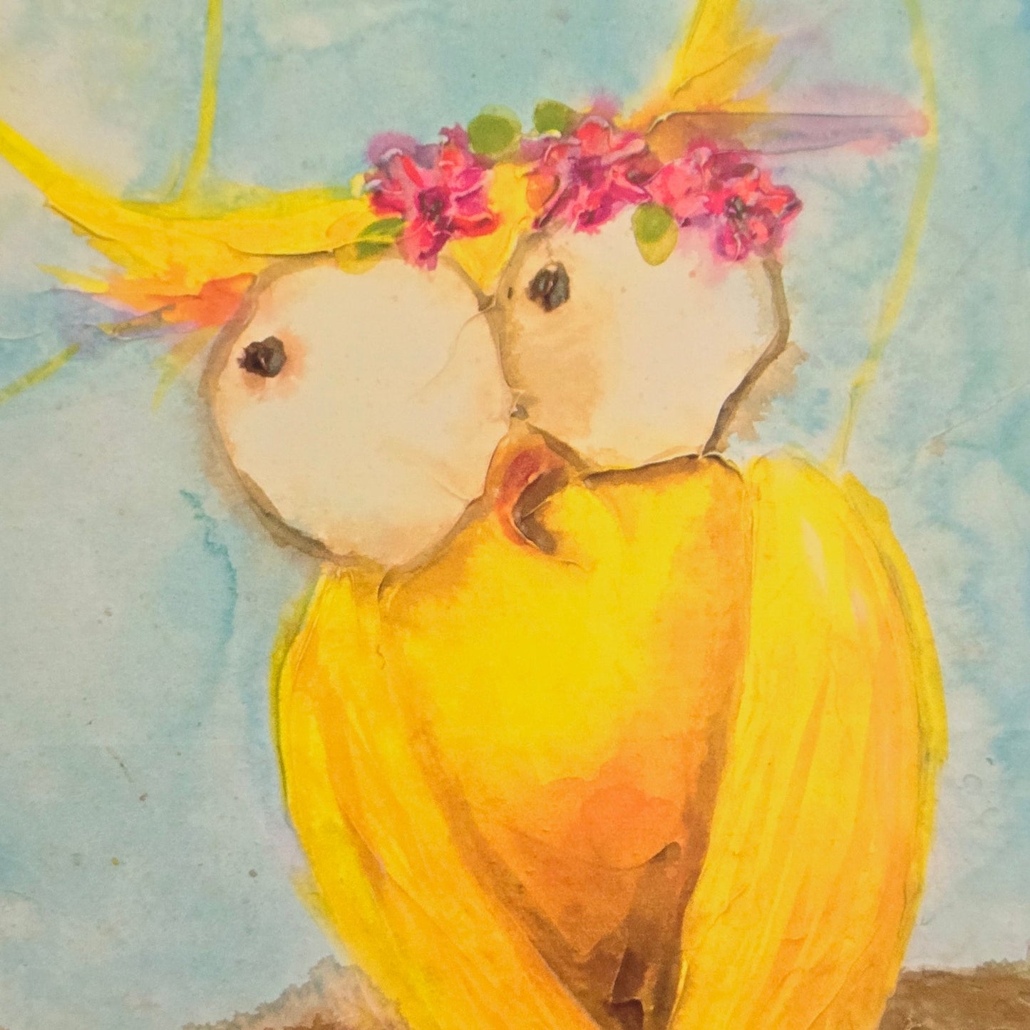 16x12 Owls Art Print: Hoo's Branch for Two, 2014, Marabeth Quin, World Art Group