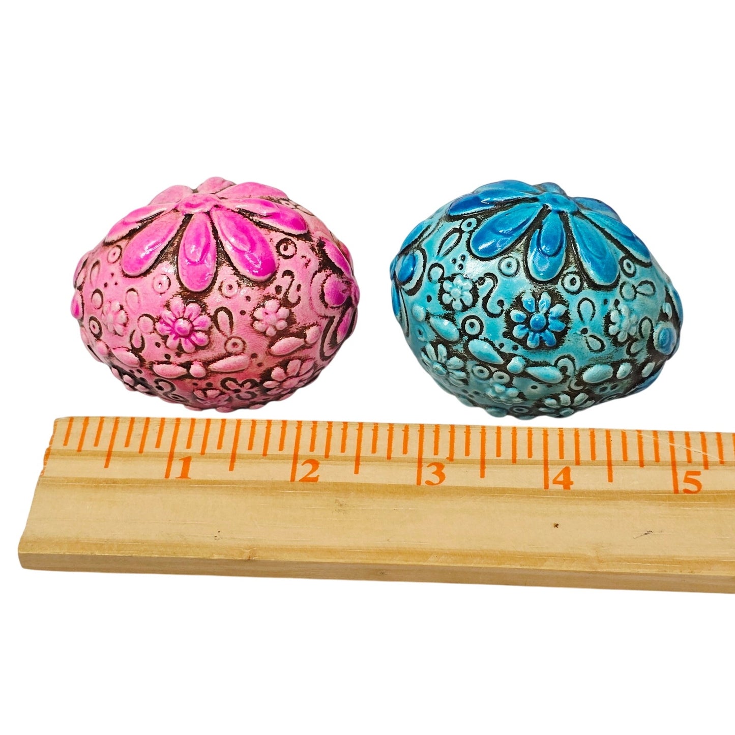 Vintage Japan Hand-Painted Bird & Easter Egg Miniature Lot 4 Textured Porcelain