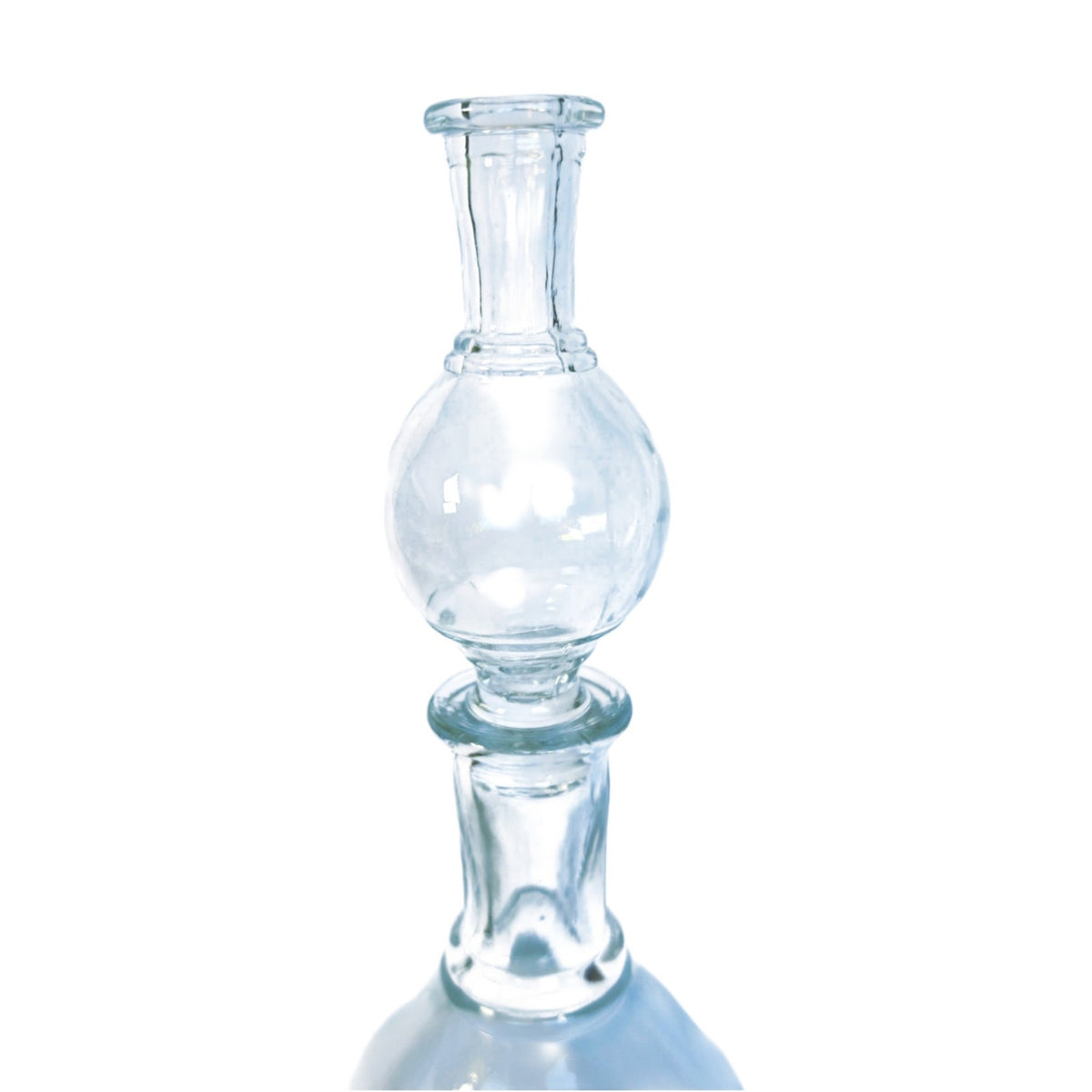 Vintage Pharmacy Show Globe 3-Pc Apothecary Display 12.75" Original Stopper