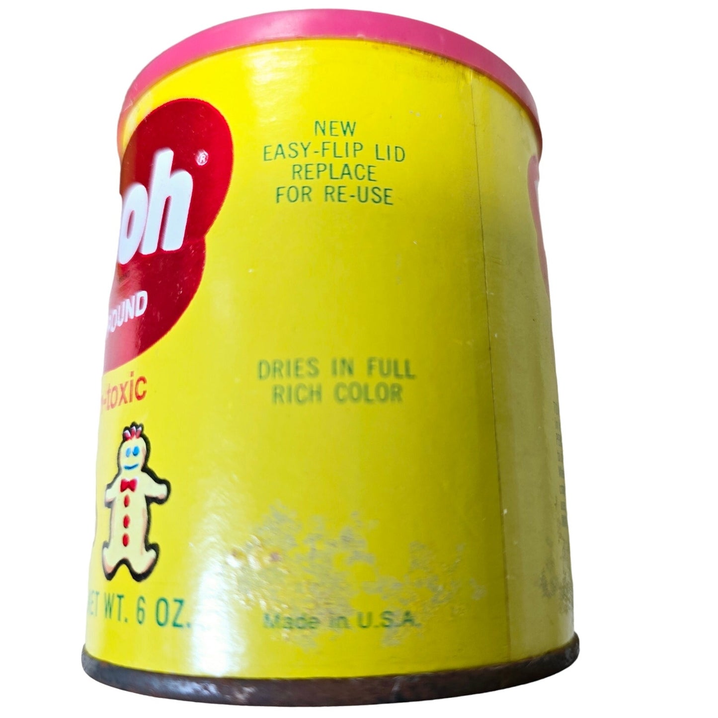 Vinatge 1960s Play-Doh Modeling Compound Metal Cans, Set of 4, Read