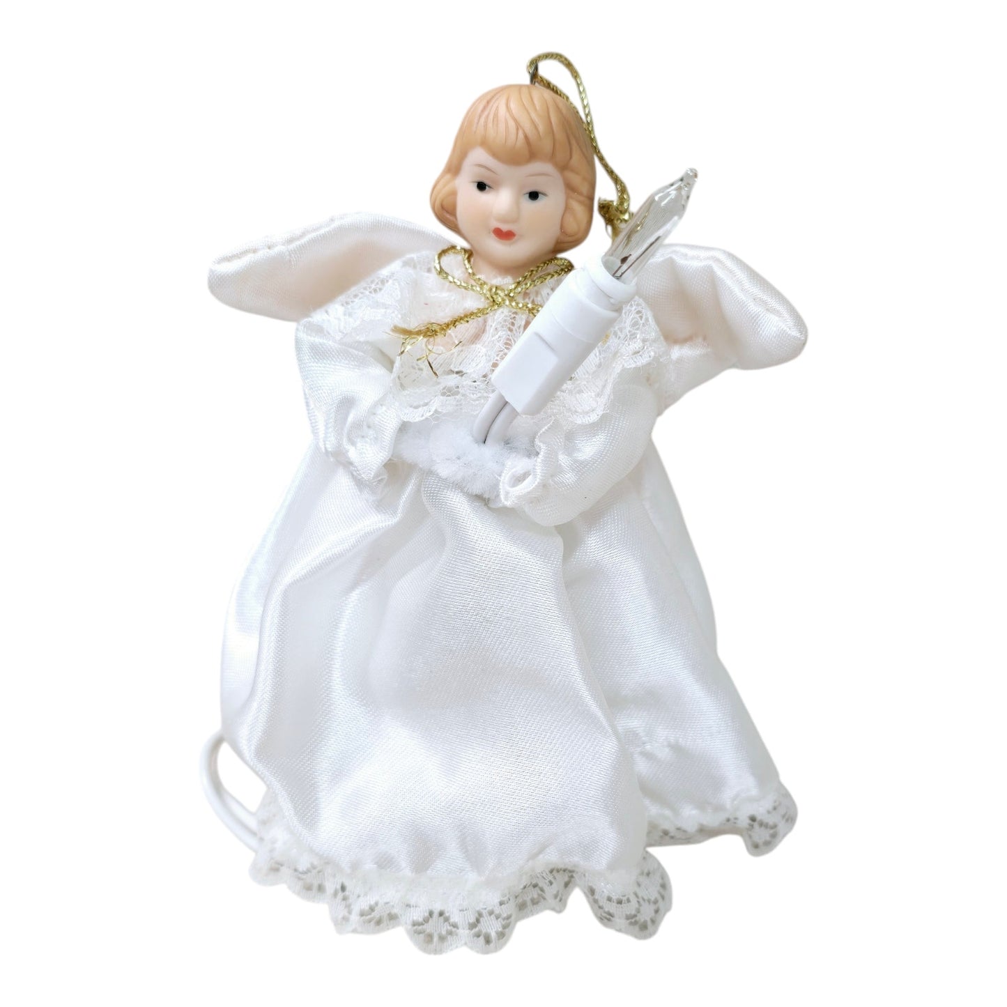 Lot of 3 Small Vintage Angel Ornament and Miniature Tree Toppers