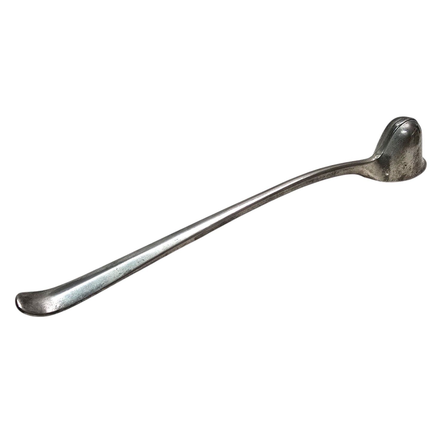 Vintage Silver Plated Candle Snuffer Cavalier Helmet Shape 9.75" MCM Regency