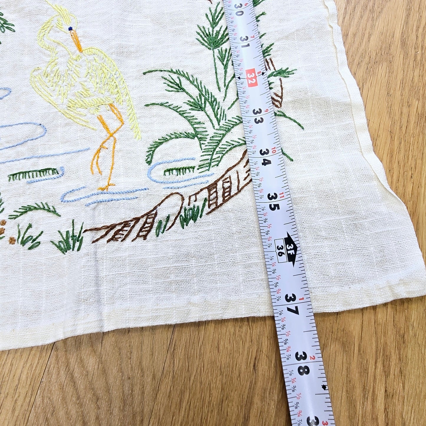 11" x 37" Yellow Bird Table Runner