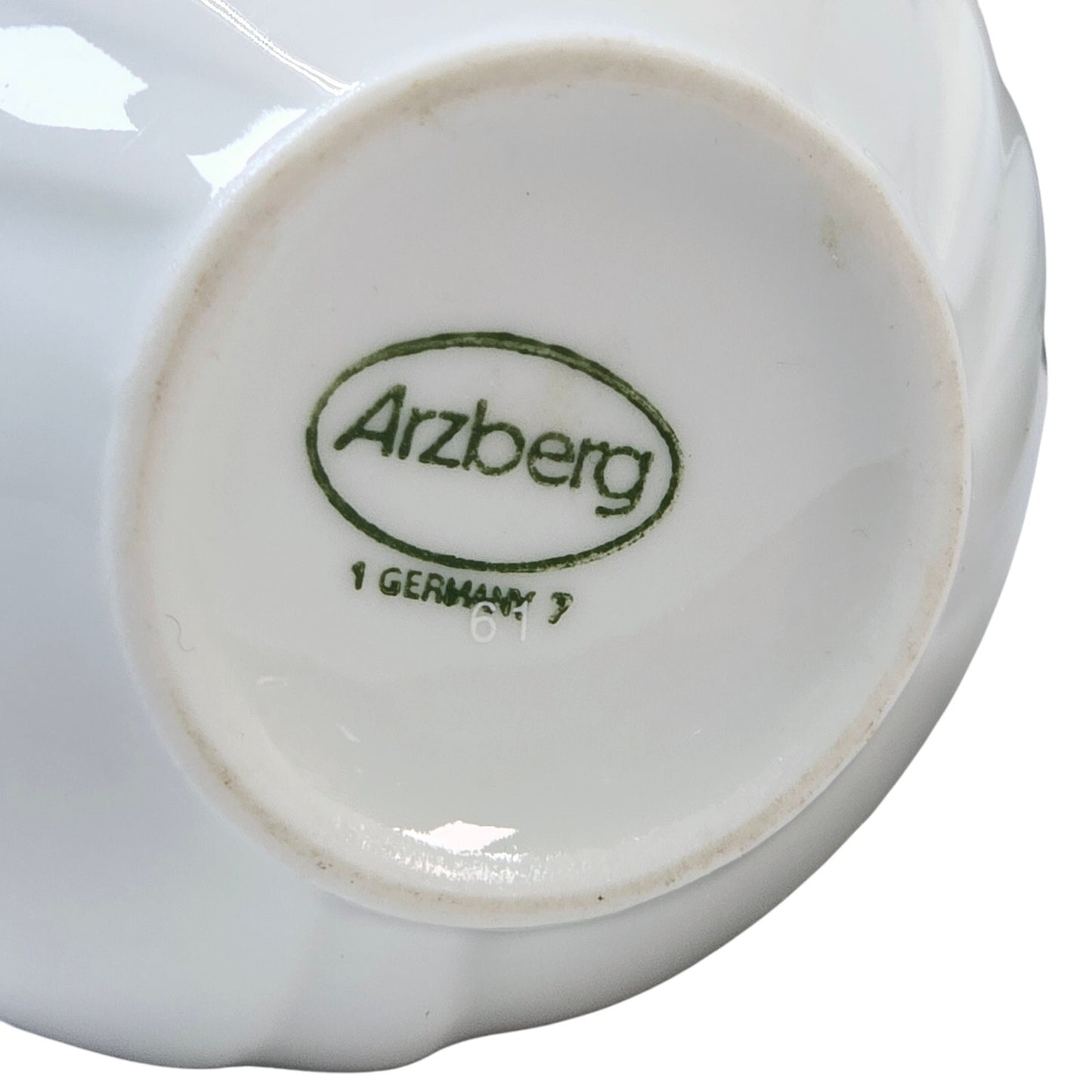 Vintage Arzberg Germany Tulipano Bud Vase Egg Vase White Porcelain Modern 3.5"
