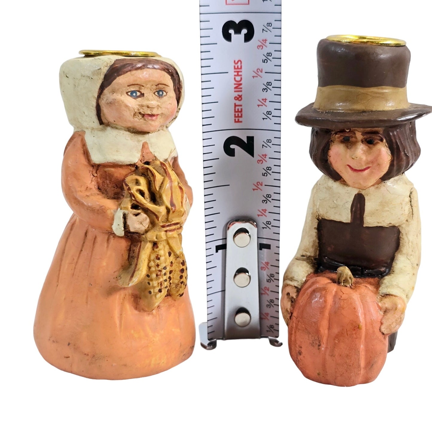 Kurt S. Adler Thanksgiving Pilgrim Candle Holders