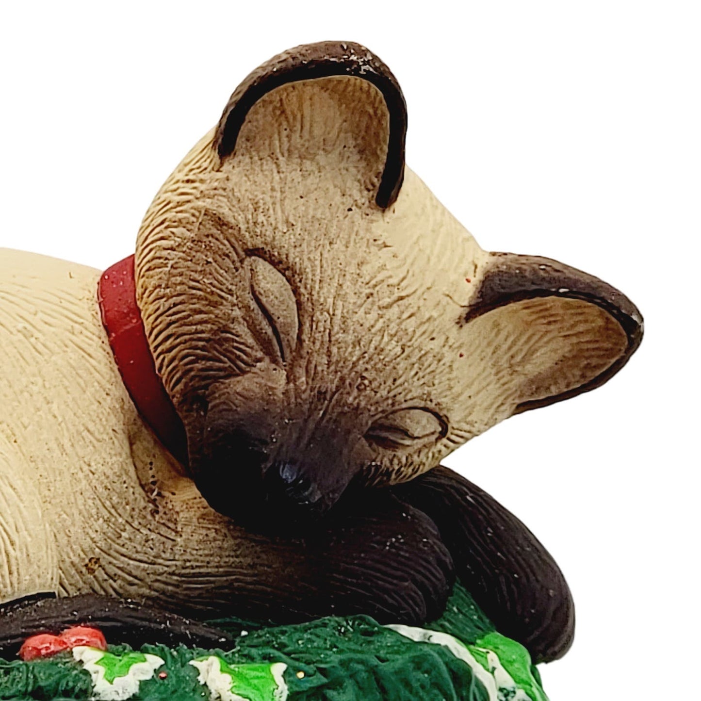 Hallmark Sleeping Siamese Cat Basket 1996 Ornament Cat Naps Series Signed Dill