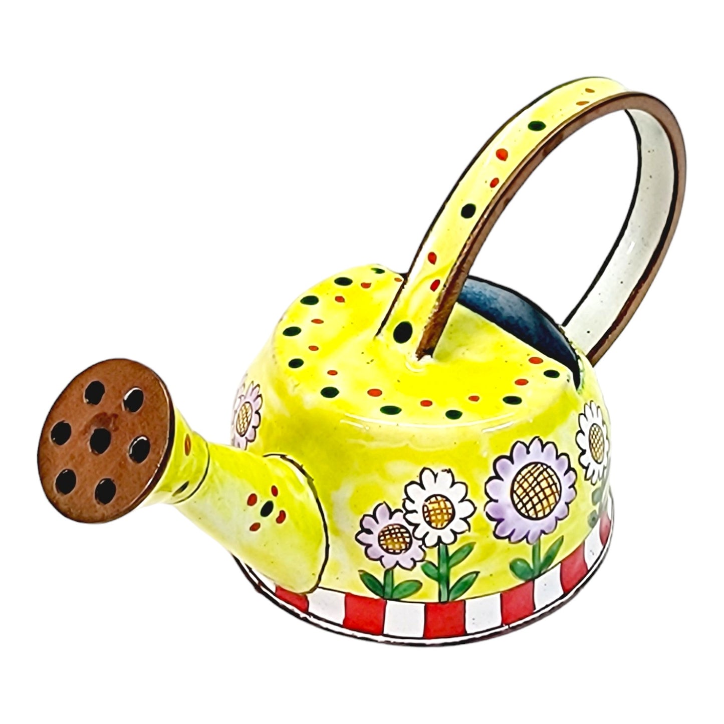 Kelvin Chen Vintage 1999 Handpainted Miniature Enamel Teapot