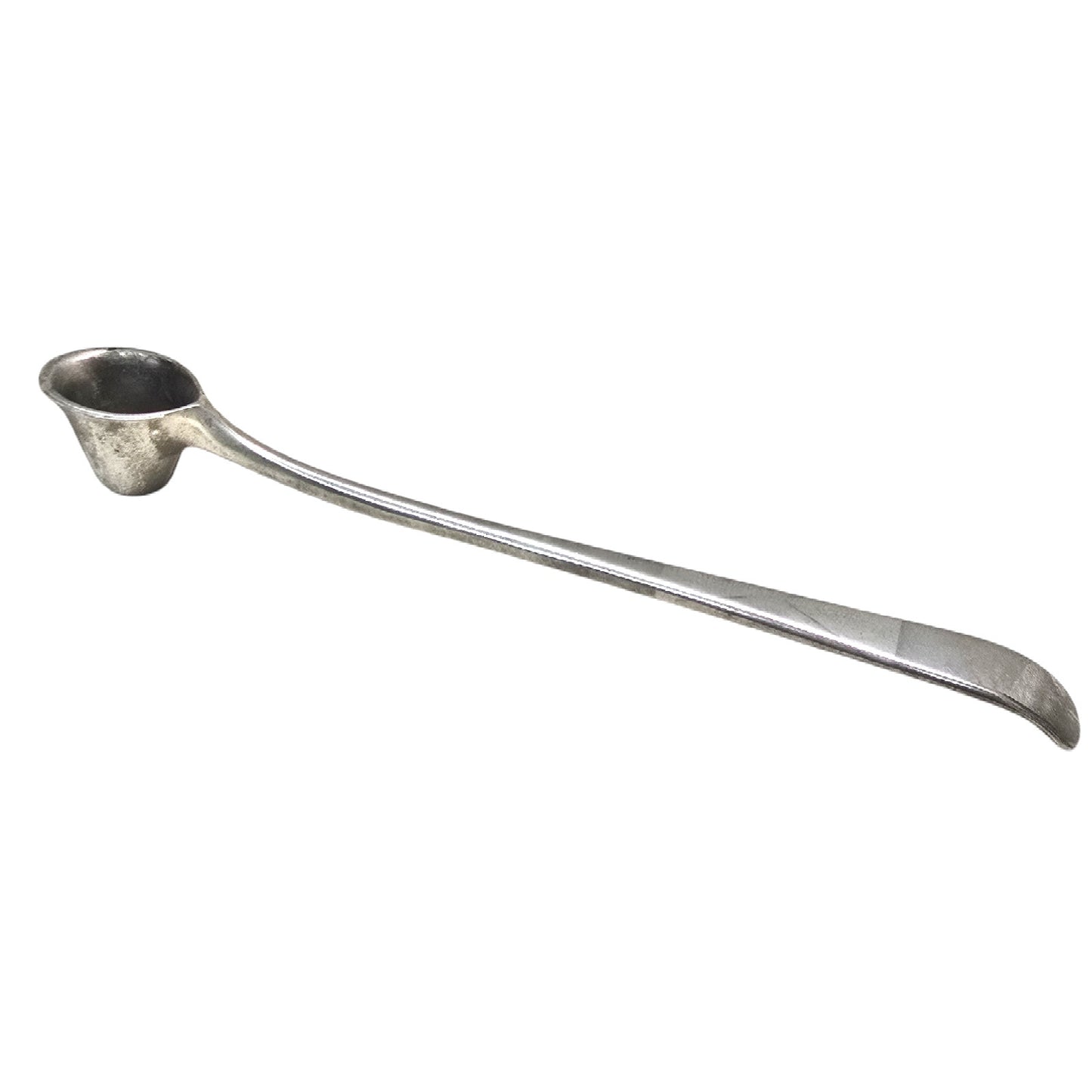 Vintage Silver Plated Candle Snuffer Cavalier Helmet Shape 9.75" MCM Regency