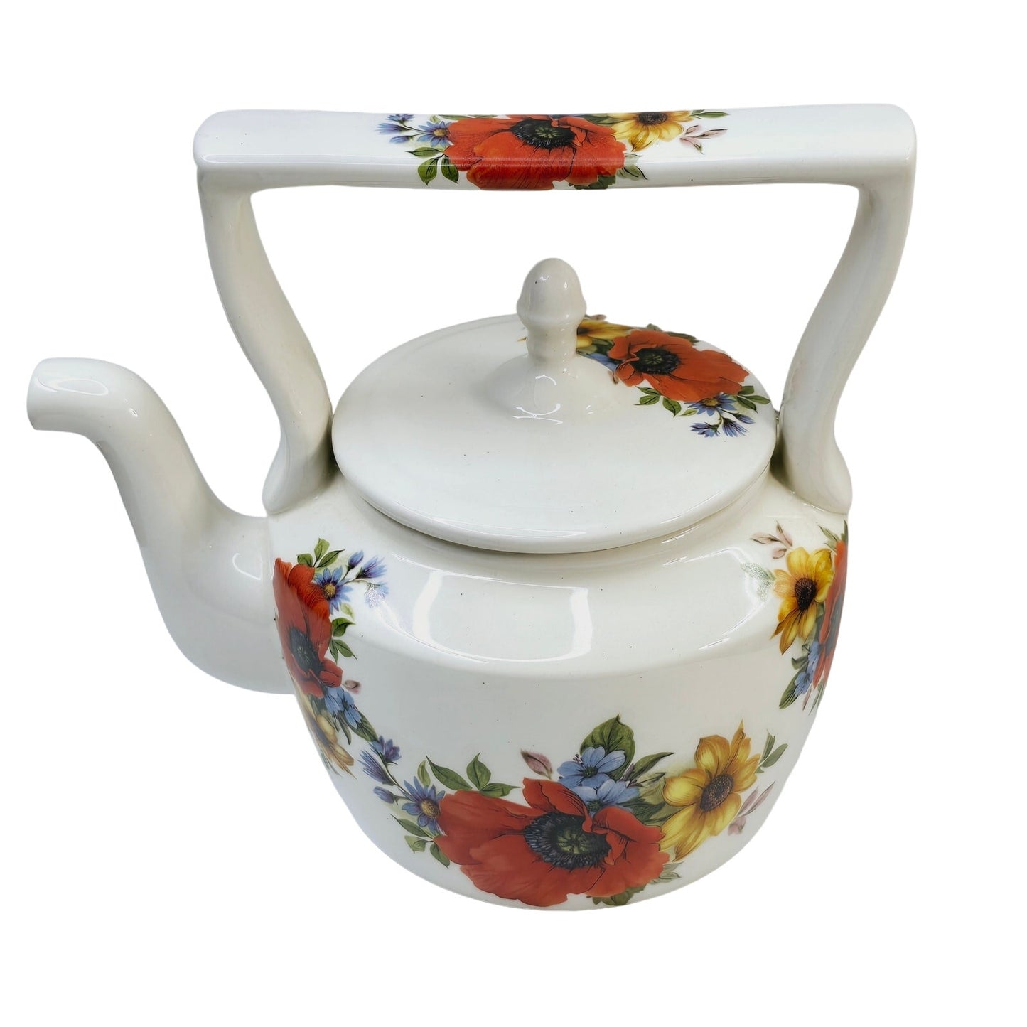 Vintage Arthur Wood Teapot, England, Floral Print