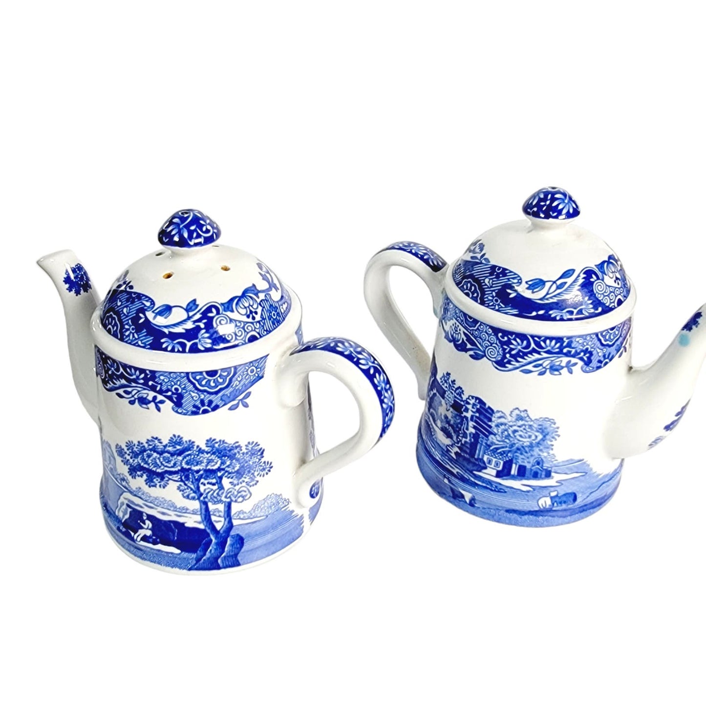 Spode Teacup Salt & Pepper Shakers, Italian Spode Design, Made in England